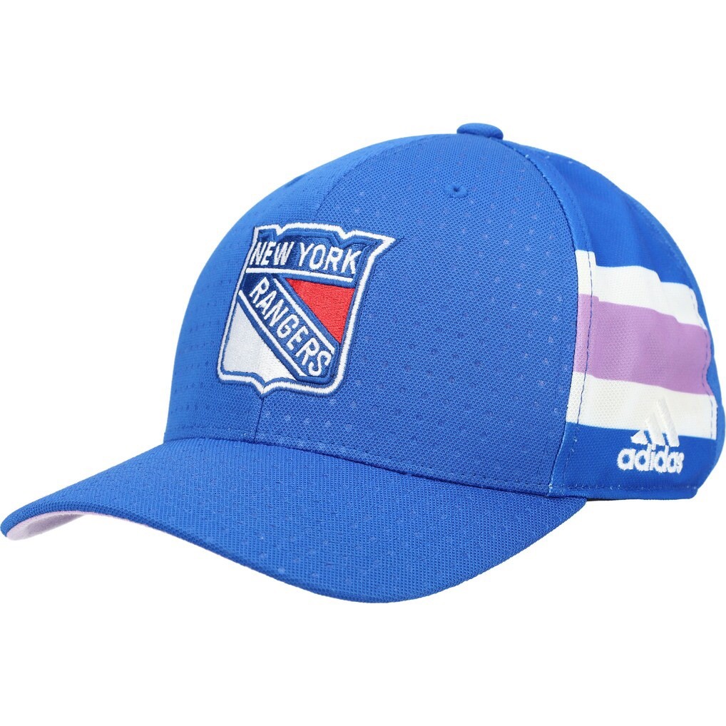 New York Rangers Blue/Hockey Jasper Fast Hat from the 2018-19 NHL Season Signed