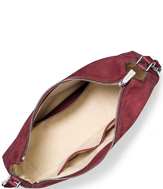 Michael Kors Nolita Medium Shoulder Bag Oxblood Leather
