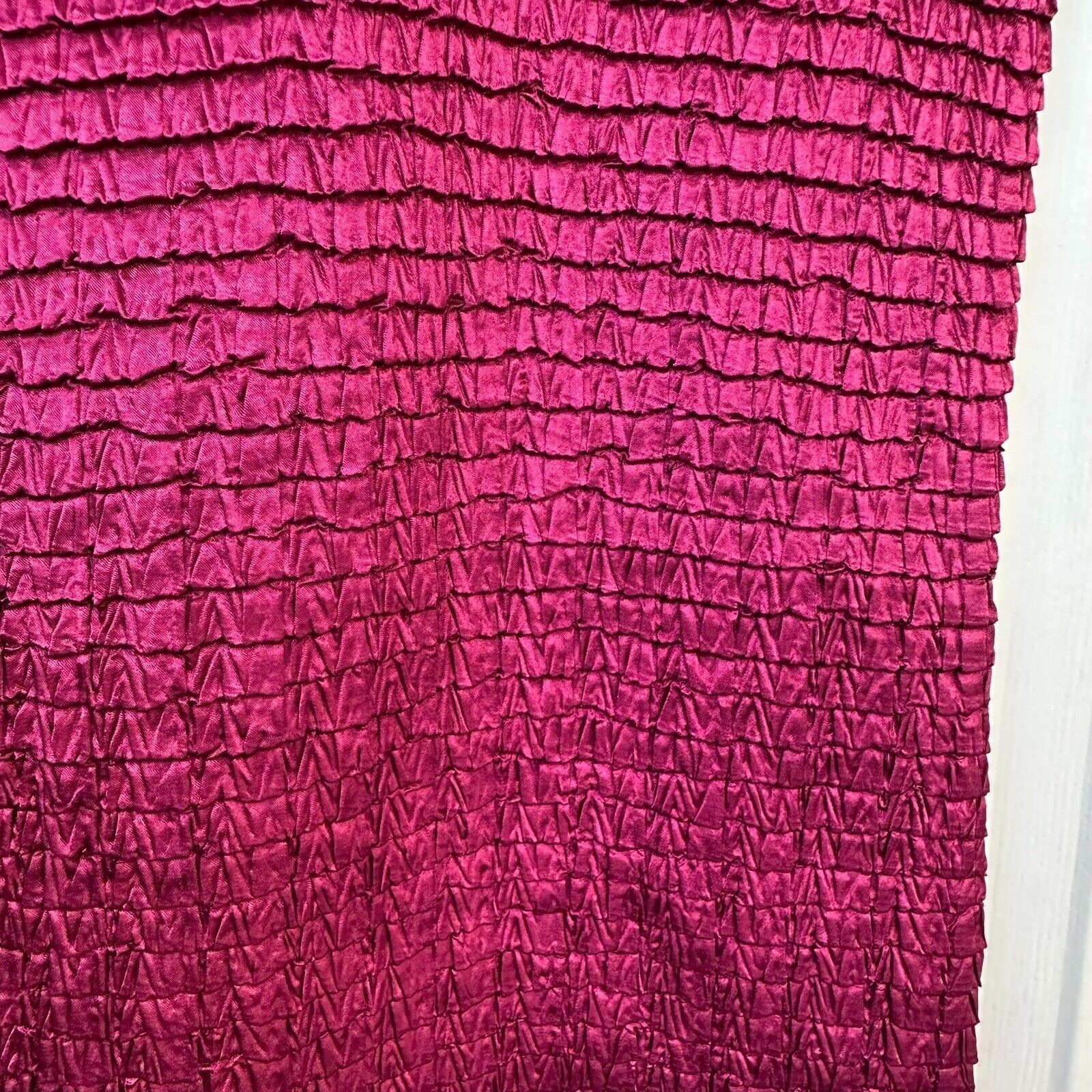 Raspberry lightweight stretchy crinkle tank top shirt by Sere Nade sz 2X