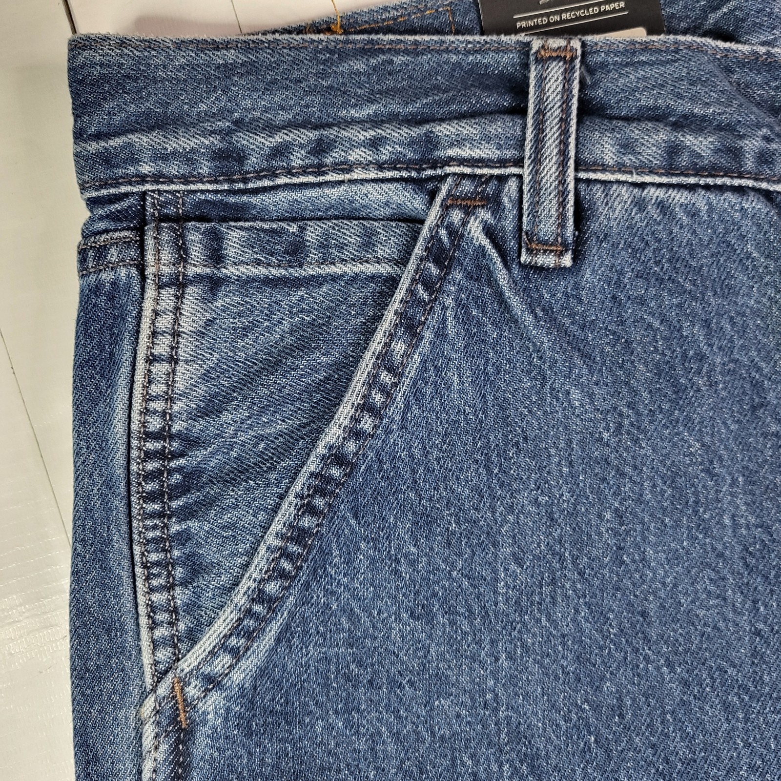 Levis Premium 568 Cargo Jeans 34×32 Men’s Loose Straight Blue New With Tags