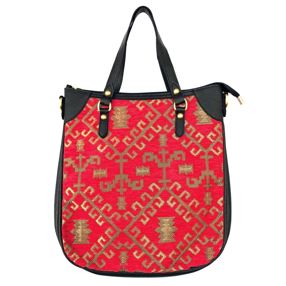 KILIM Woven Hobo Shoulder Bag