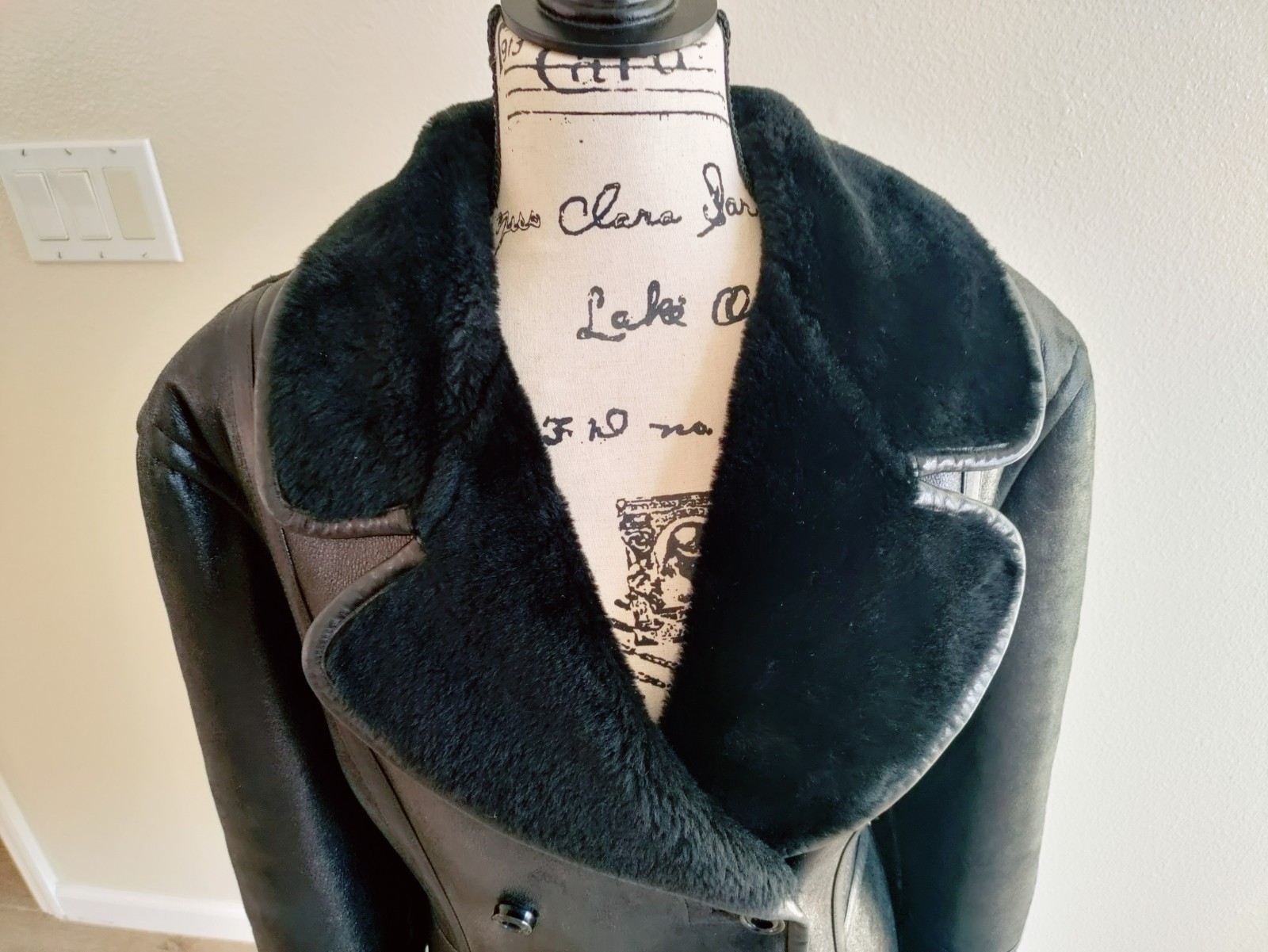 RARE Escada Margaretha Ley Brown Nappa Leather & 100% Lambskin Jacket SZ 8 EUC