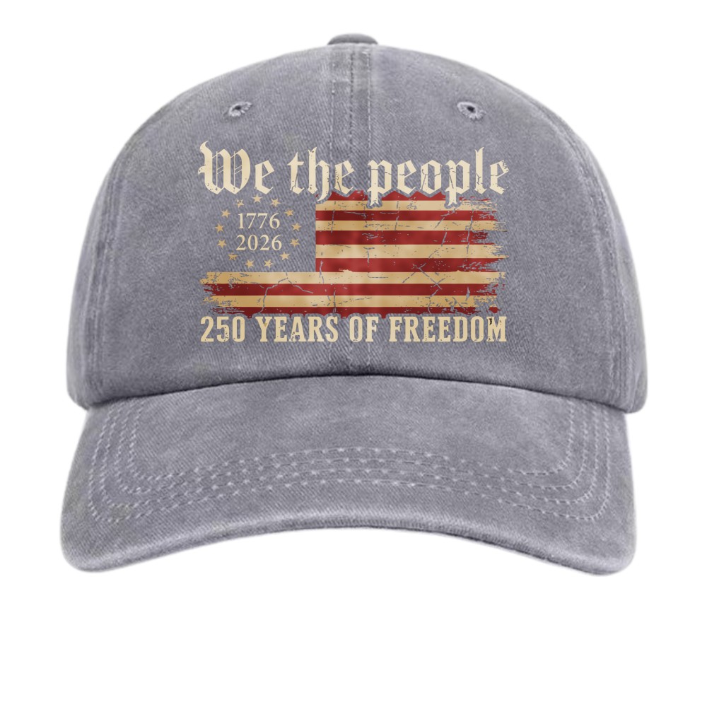 Unisex We The People 1776-2026 250th Anniversary Dad Hat USA Flag Patriotic Cap