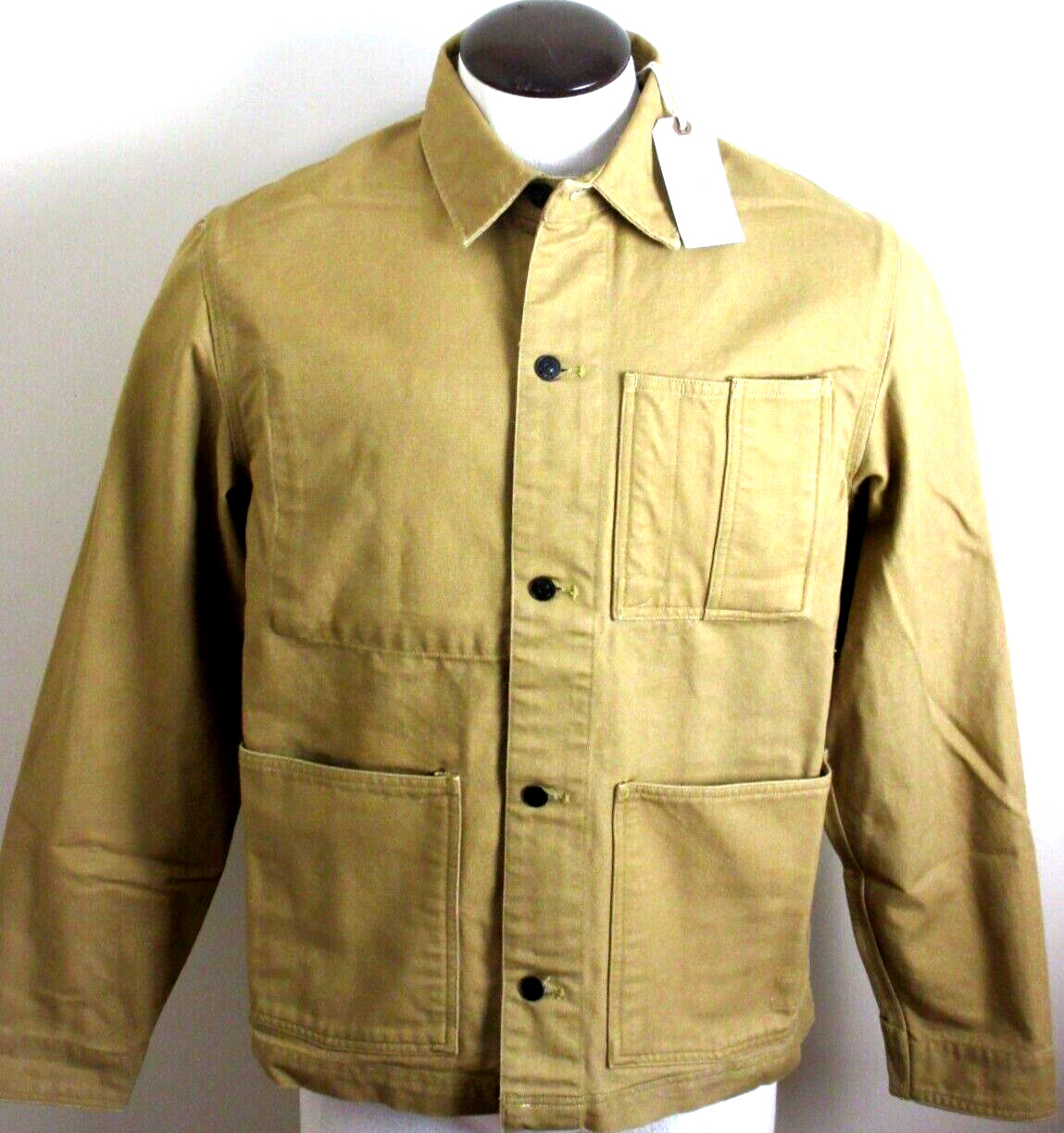 Men’s OOBE Brand Canvas Cotton Chore Coat Buckwheat Brown NWT Free Ship