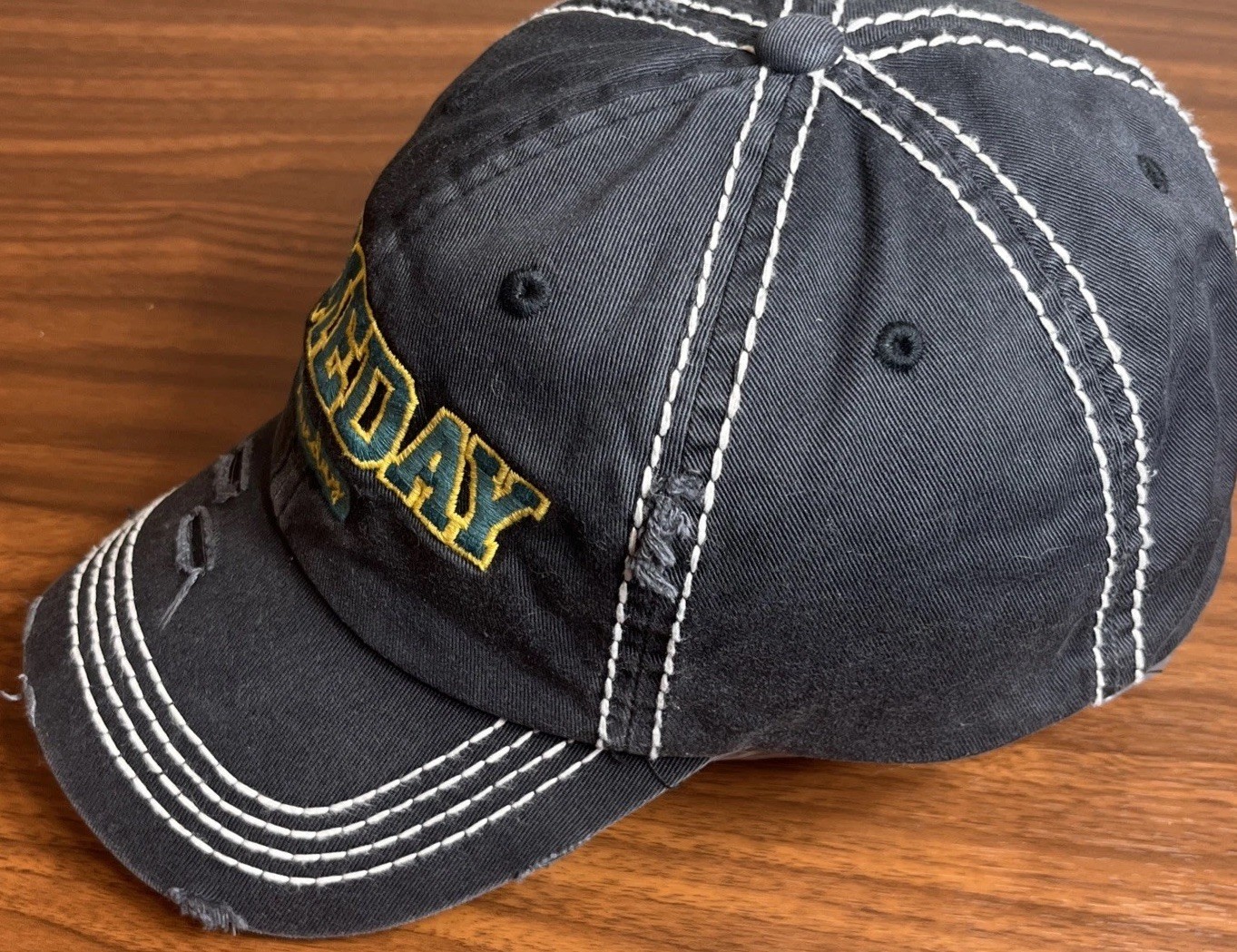 Kbethos “Gameday” Hat Distressed Worn Look Embroidered Baseball Cap Adult Strap