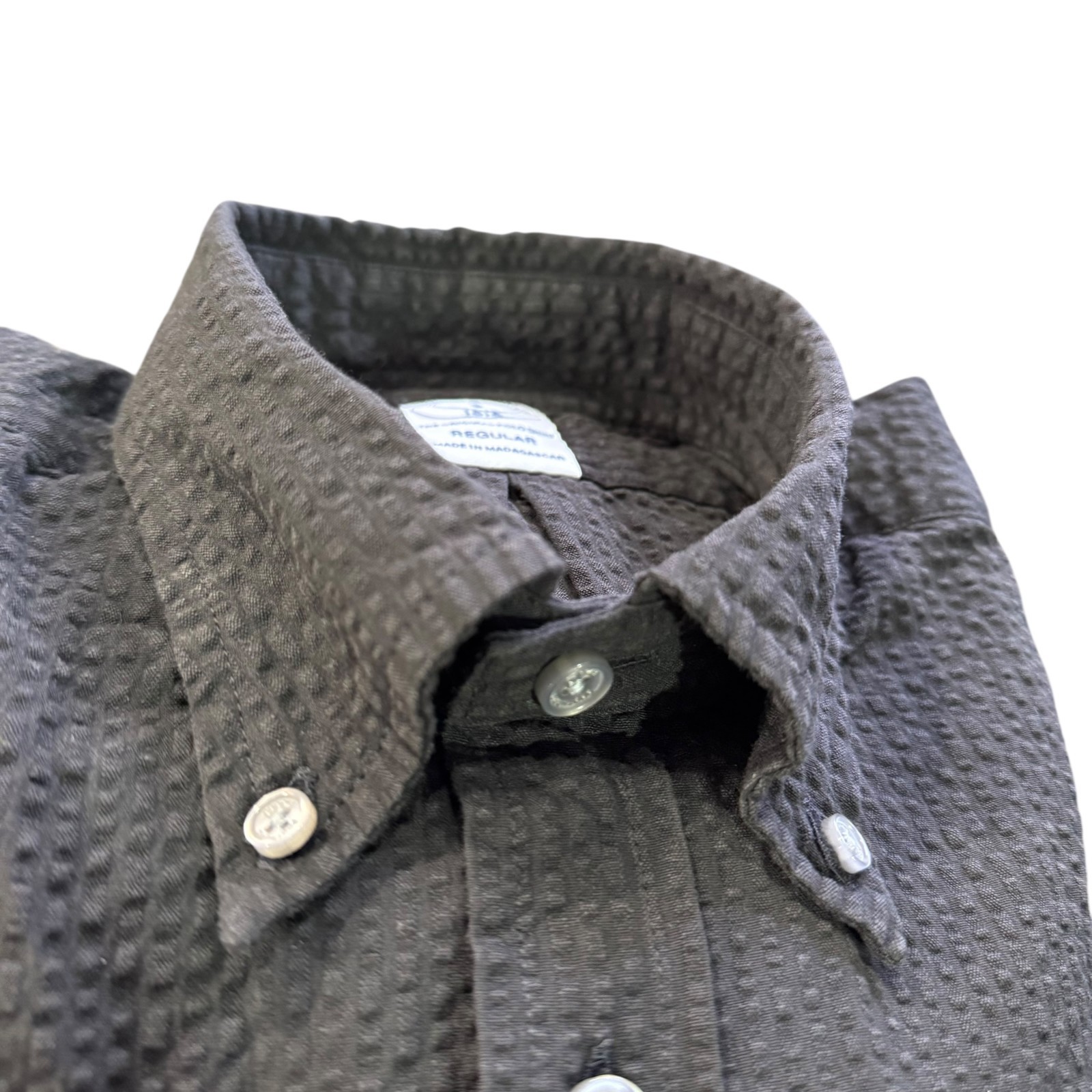 Brooks Brothers Men’s Regular Stretch Seersucker Button Down Long Sleeve Shirt