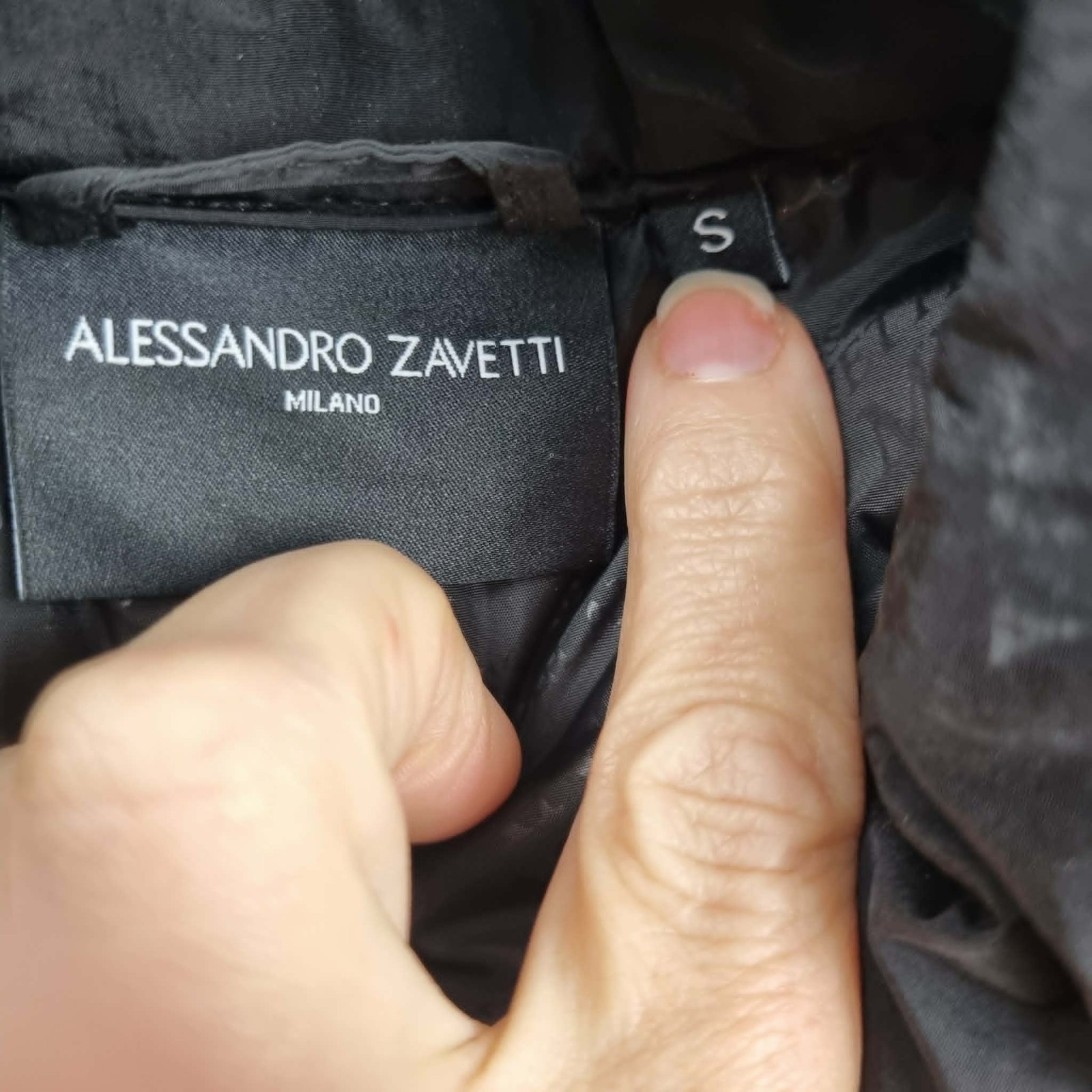 Alessandro Zavetti Vito Gilet Black Padded Vest Style UK Size Small