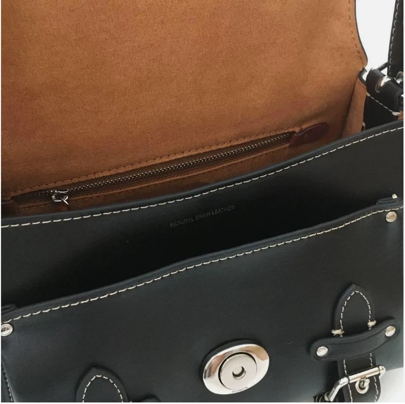 COACH CT721 Black Cargo Soft Tabby Shoulder Bag Crossbody bag Outlet NEW!!