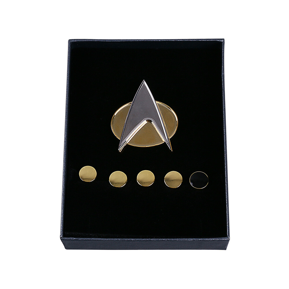 The Next Generation Picard Red Starfleet Uniforms TNG Data Gold Blue Top Shirts