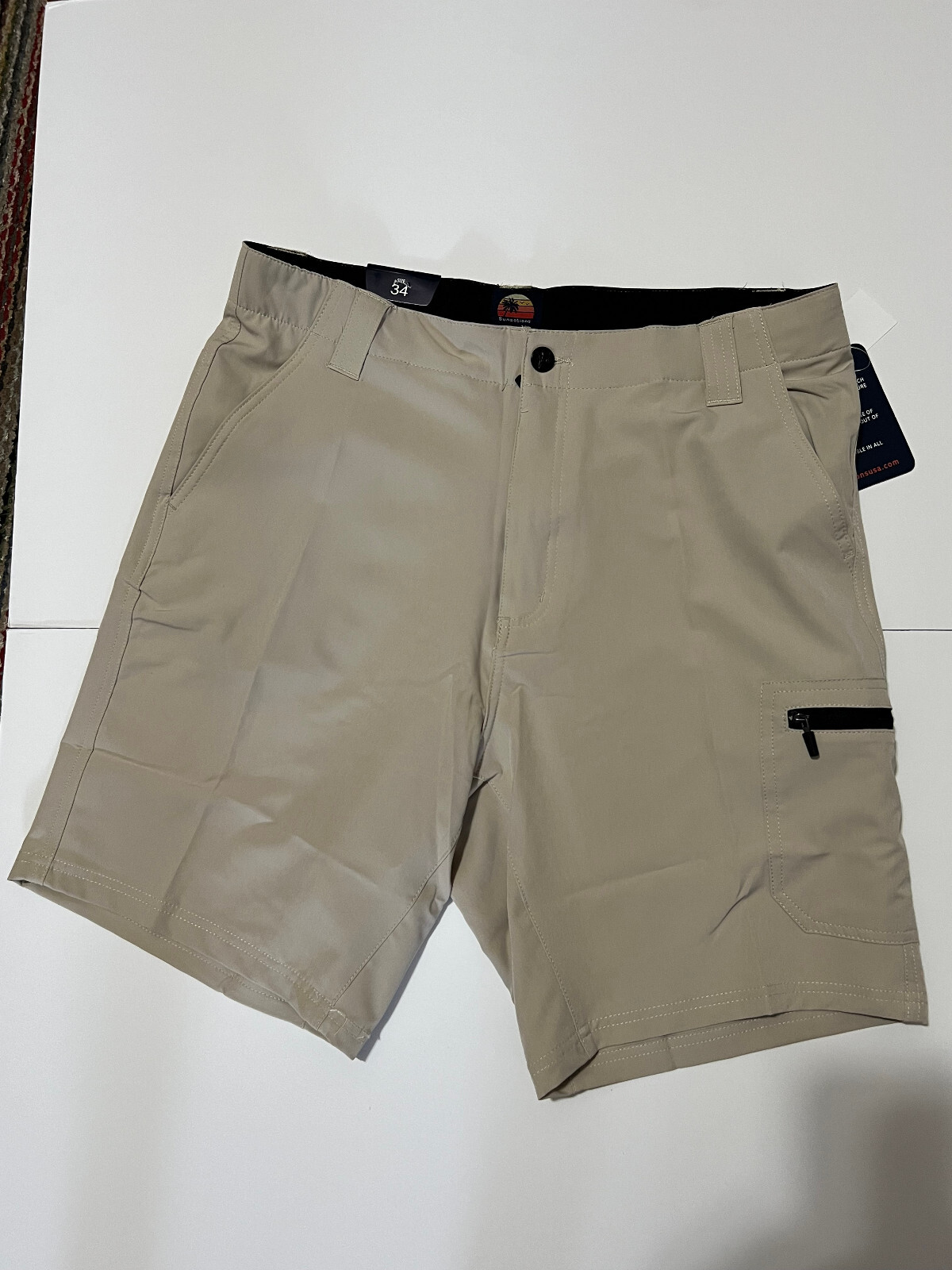 Trunks Multi Functional Cargo Short Quick Dry Technology Easy Care Size 34
