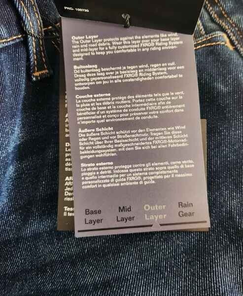 Harley Davidson Womens Jeans FXRG Armalith Denim Mid-Rise NWT 30 98268-19VW $295