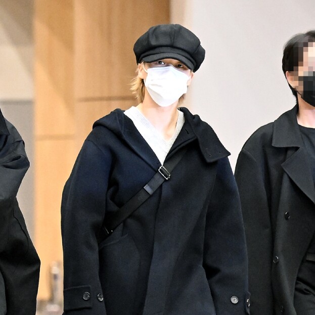 [UNIVERSAL CHEMISTRY] BTS Jimin Suga Black Newsboy Cap Black Hat