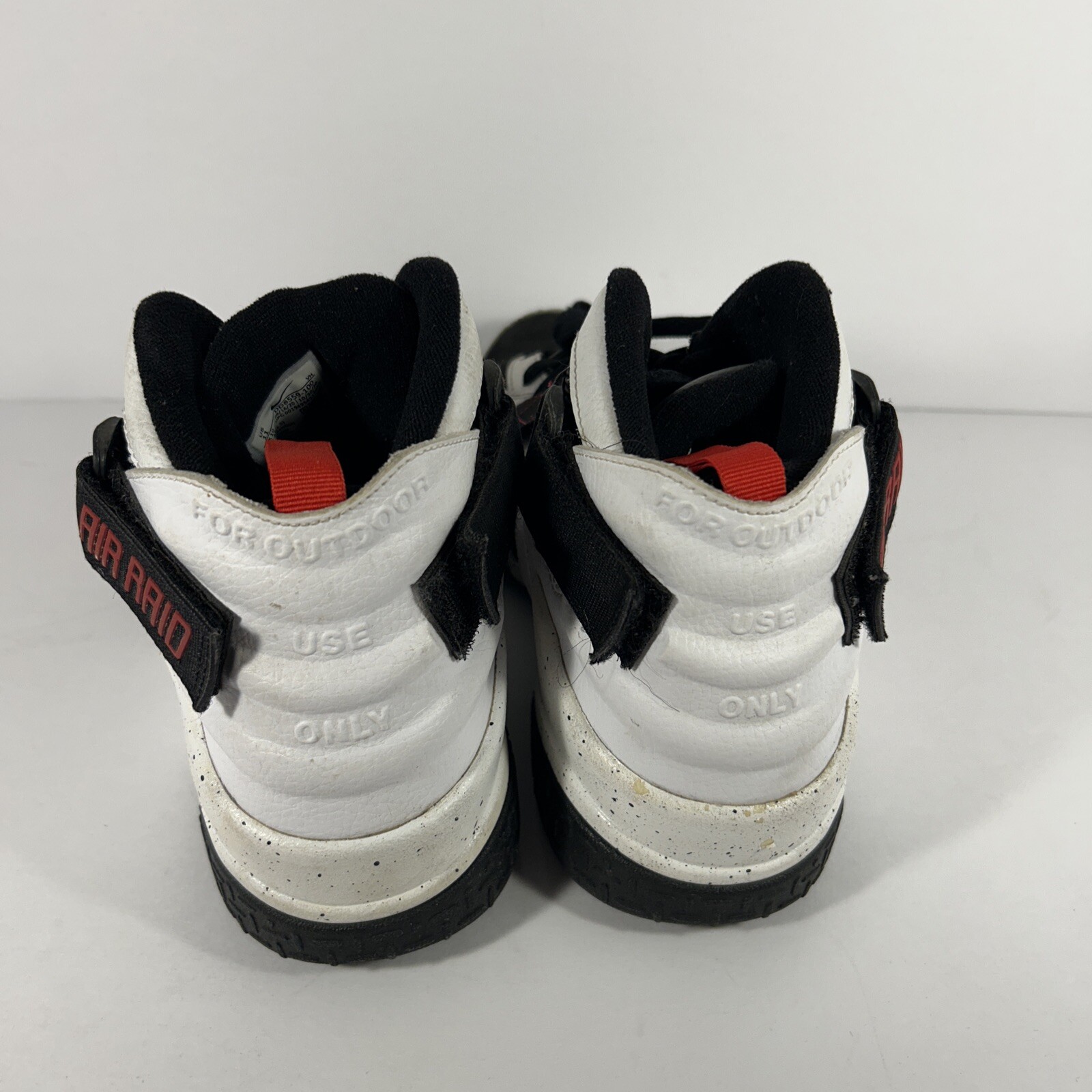 Nike Air Raid Black/University Red/White-Mens Basketball Shoes-Sz:11-#DD8559-100