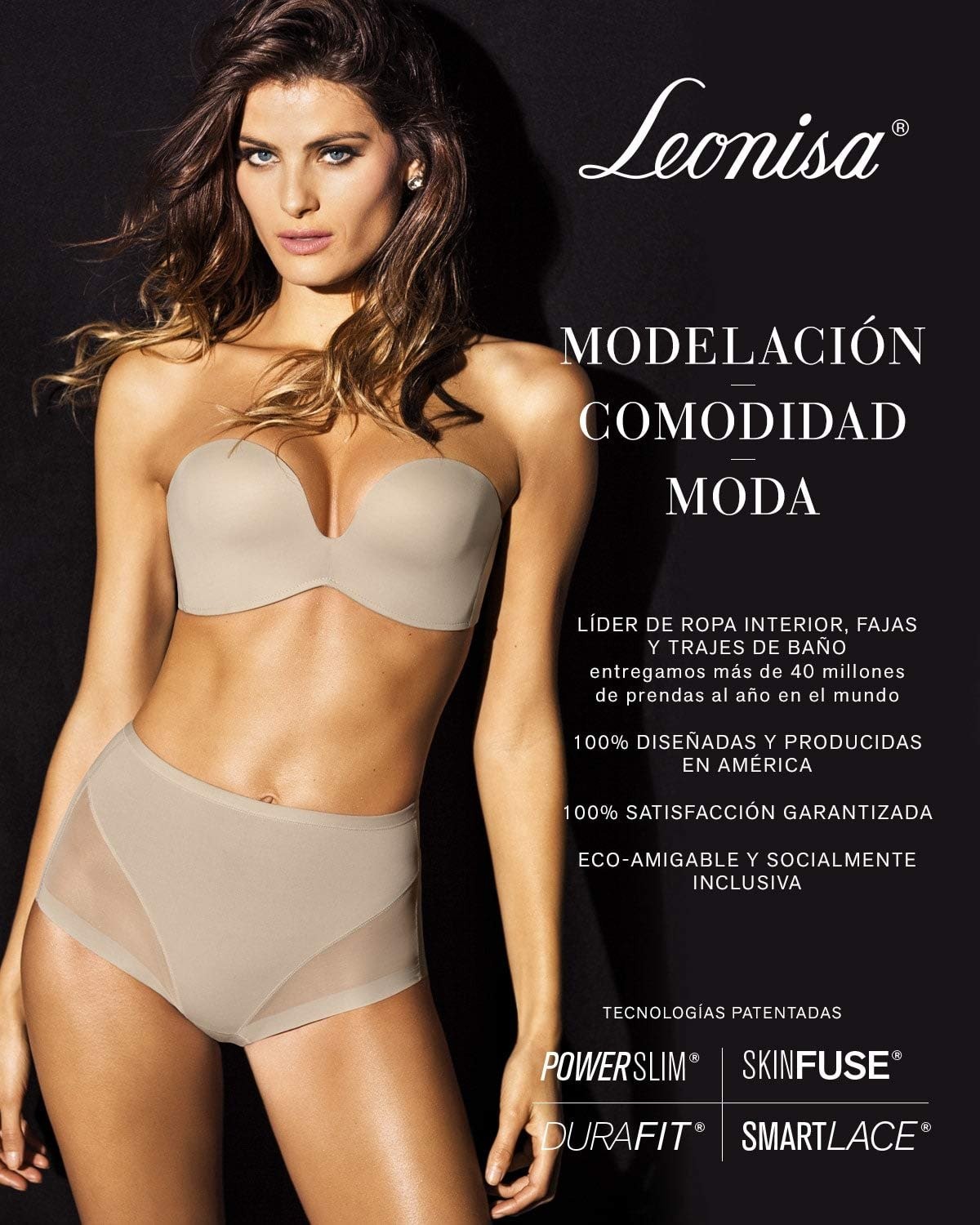 Leonisa Women’s Seamless High Waisted Hipster for Women No Show Underwear New