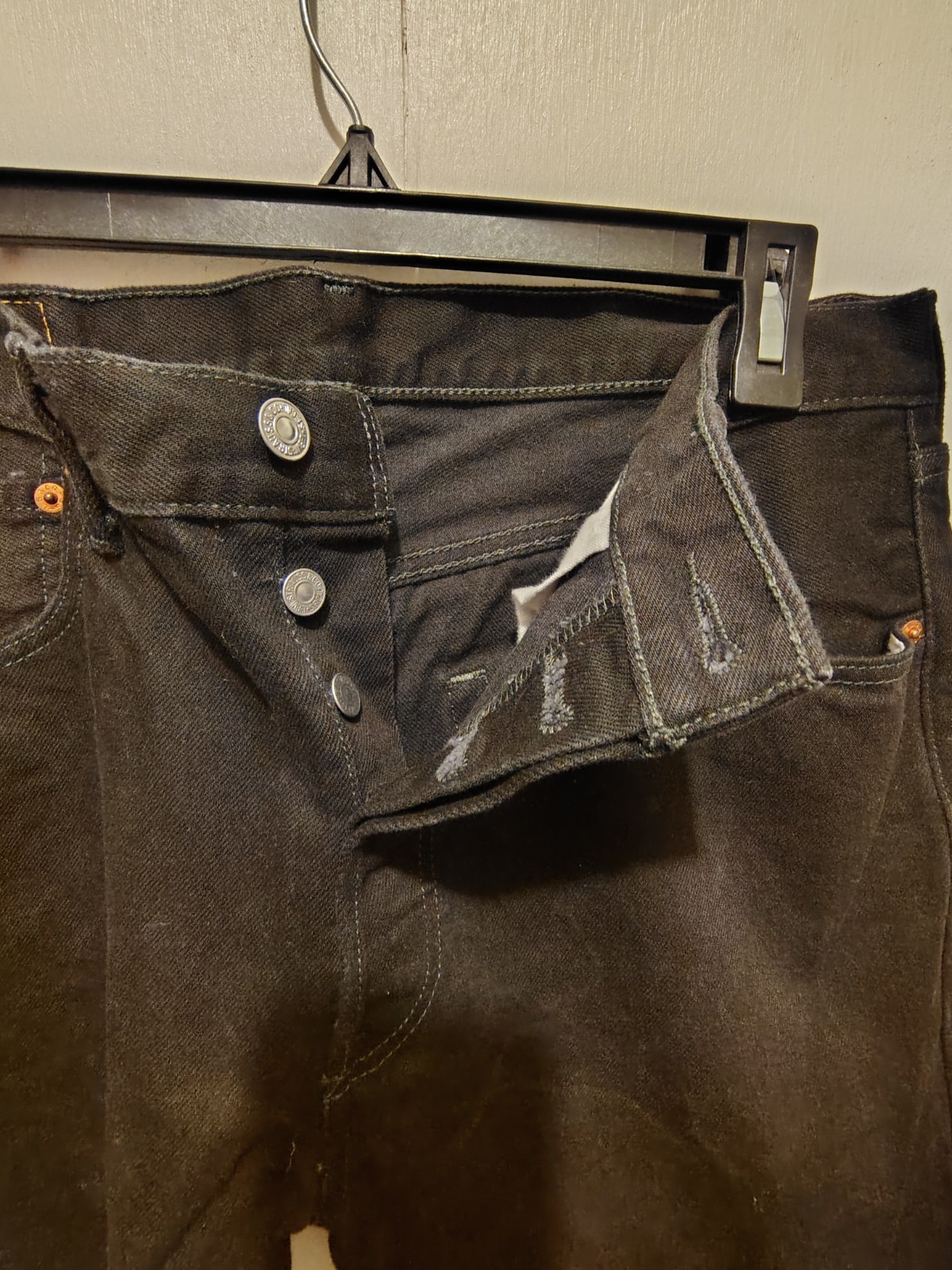Levis Mens 501 Original Fit Denim Jeans Straight Leg Button Fly 100% Cotton