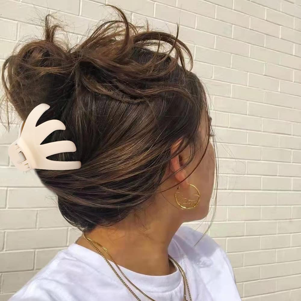 5 Pcs Octopus Hair Clips Matte Octopus Hair Claw 3.15″ Large for Women