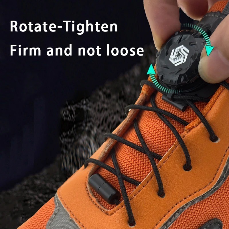 Swivel Buckle Laces Automatic No Tie Shoelaces Sneakers Kids Adult 1Pair Genuine