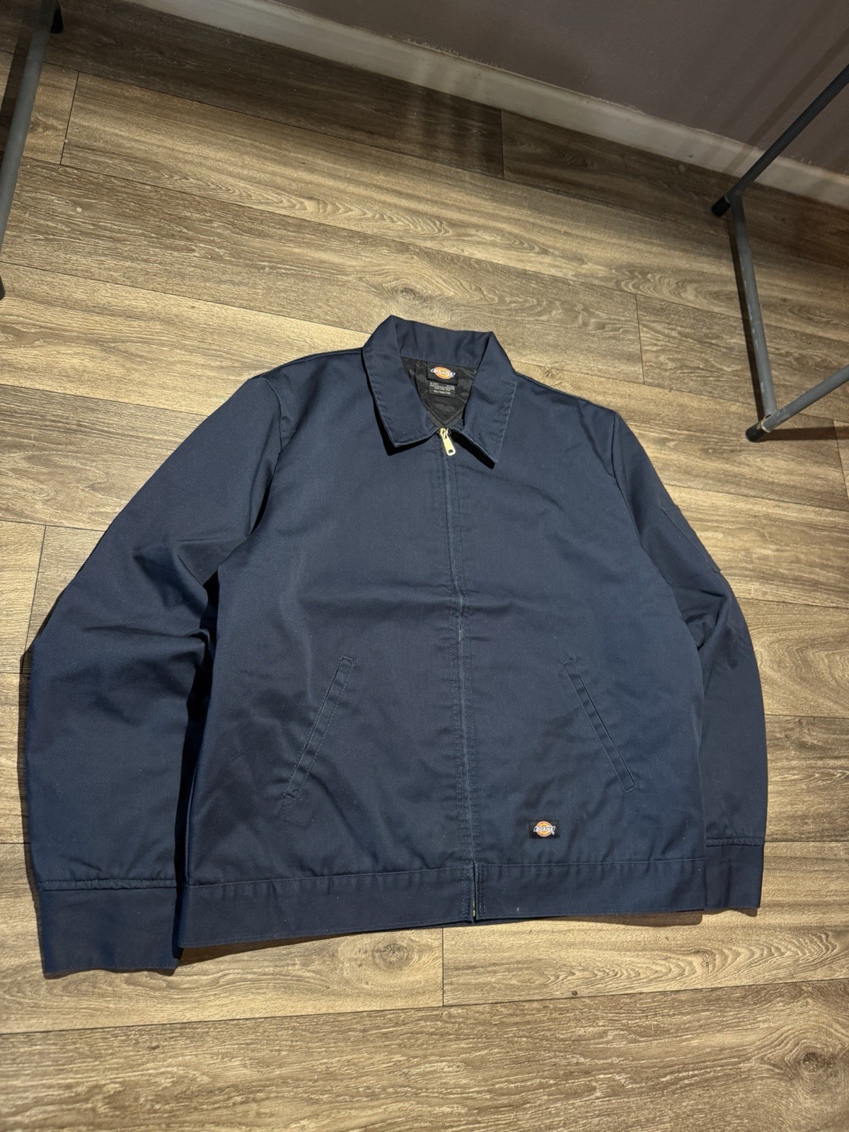 Dickies Men’s TJ15 Insulated Canvas Lined Eisenhower Navy Blue Work Jacket Sz XL