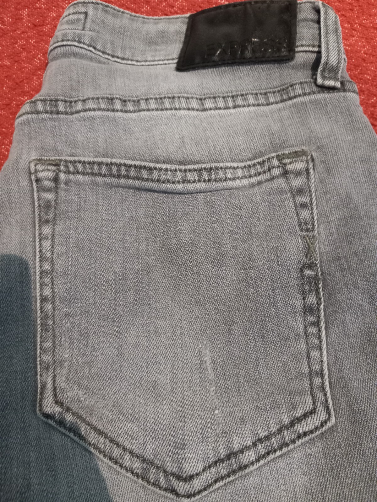** ** EXPRESS Mens Denim Jeans 30×32 Slim Skinny Leg, Cotton blend, Vintage Gray
