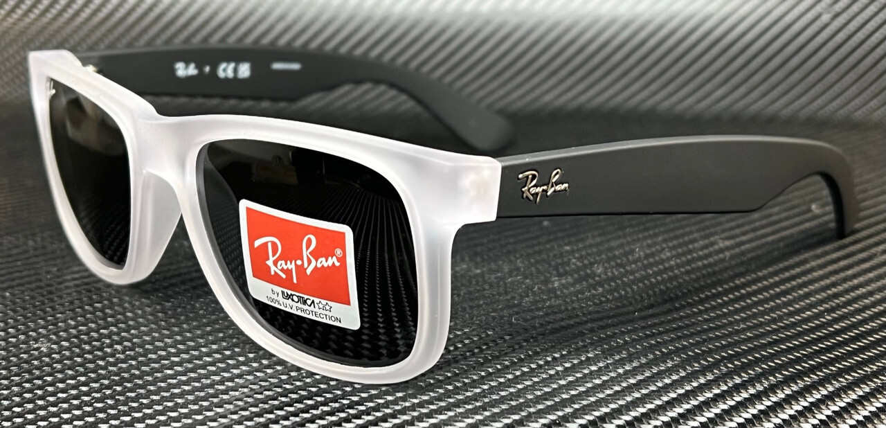RAY BAN RB4165 651287 Transparent Dark Grey Men’s 55 mm Sunglasses