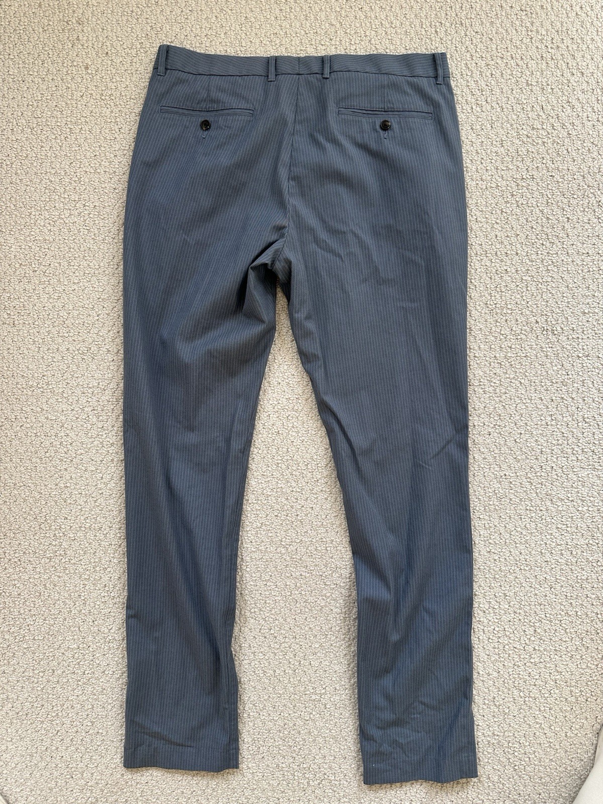 Bonobos Tailored Fit Striped Blue Dress Pants Weekday Warrior Men’s