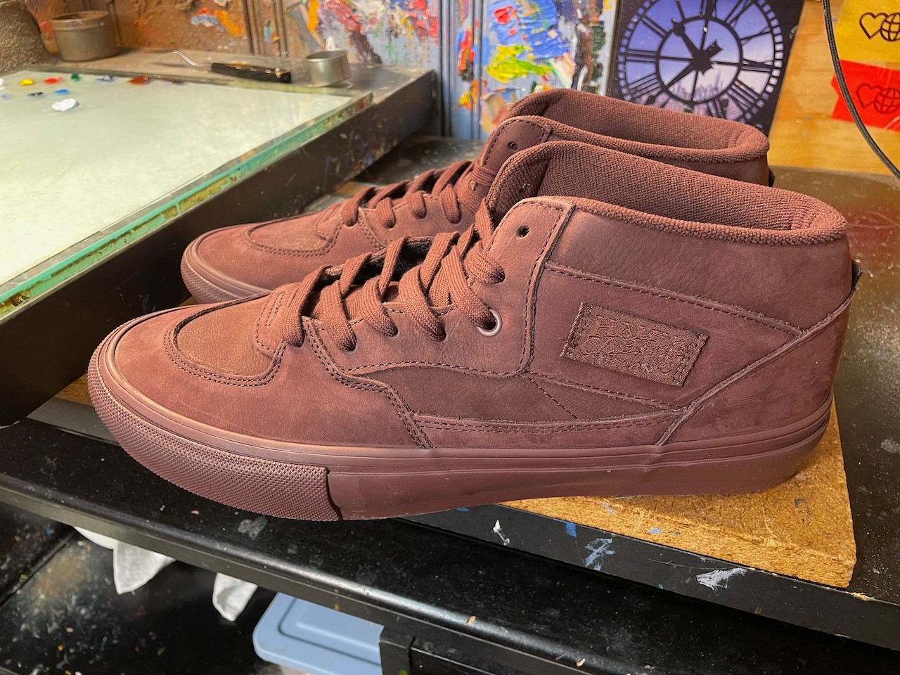Vans Skate Half Cab Mono Chocolate Suede Sz US 13 Men New VN0A5FCDCHC Sneaker