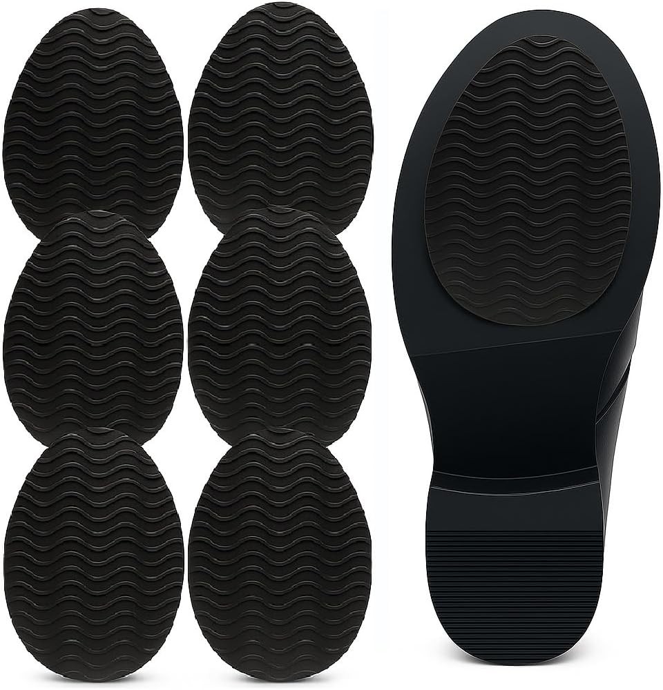 Non-Skid Shoe Pads – 3″ × 4.3″ Anti-Slip Sole Protectors for Dress Shoes & Le