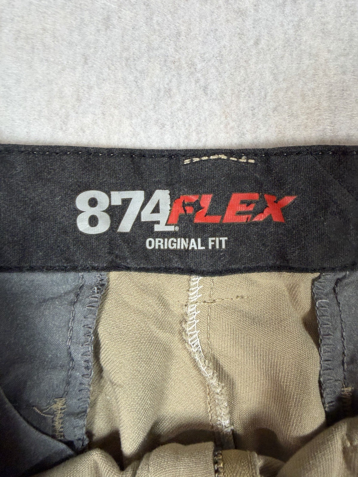 Dickies Original Fit Men’s Workwear Pants Khaki 34×30 Straight Leg 874 Flex