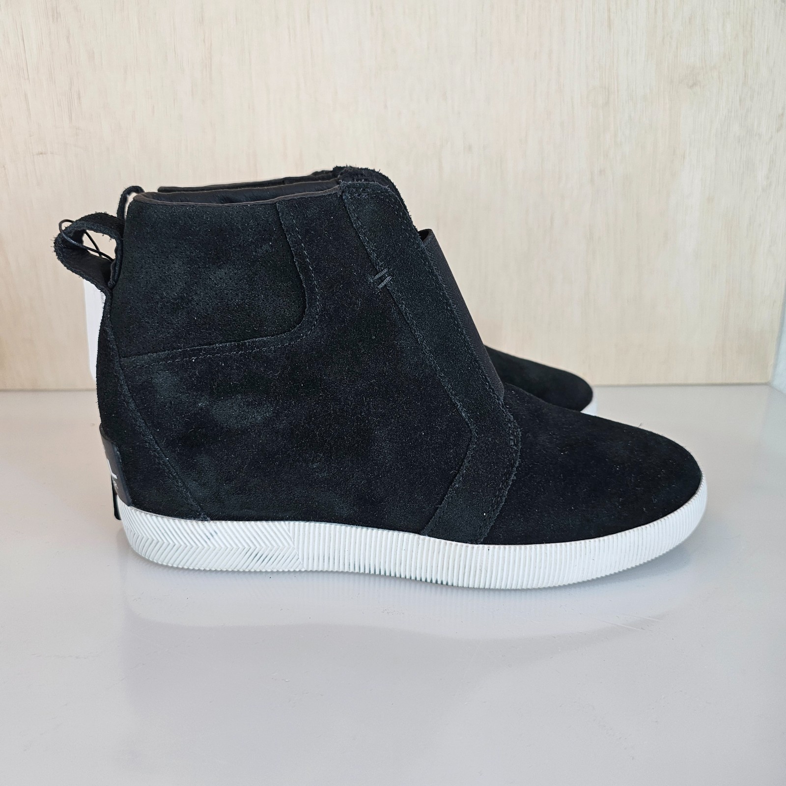 SOREL Out N About Wedge Boots Shoes for Women 10 M BLACK New