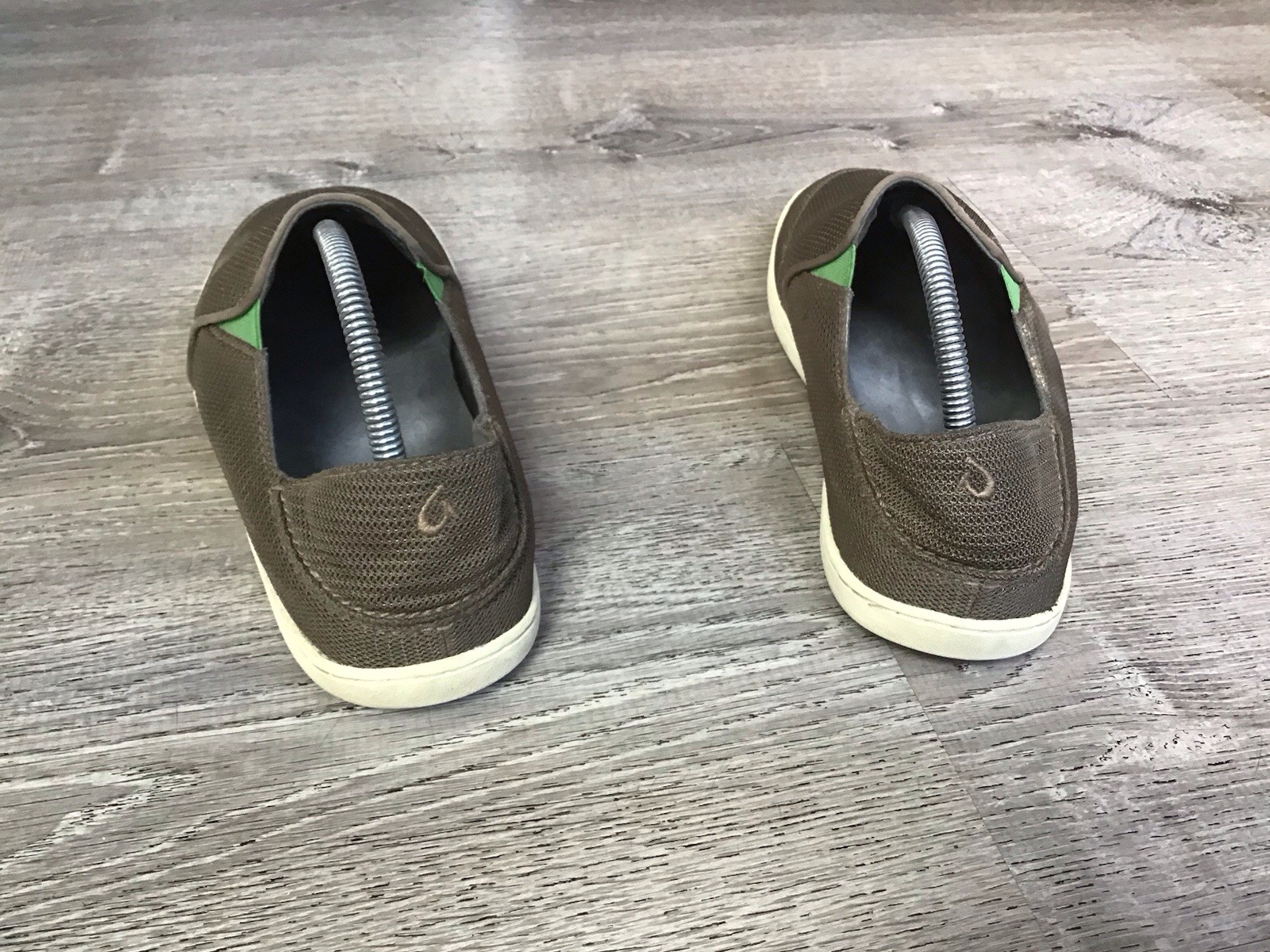 Olukai Nohea Mesh Slip‑On Dark Brown Comfort Casual Men’s Size 9.5 Shoes