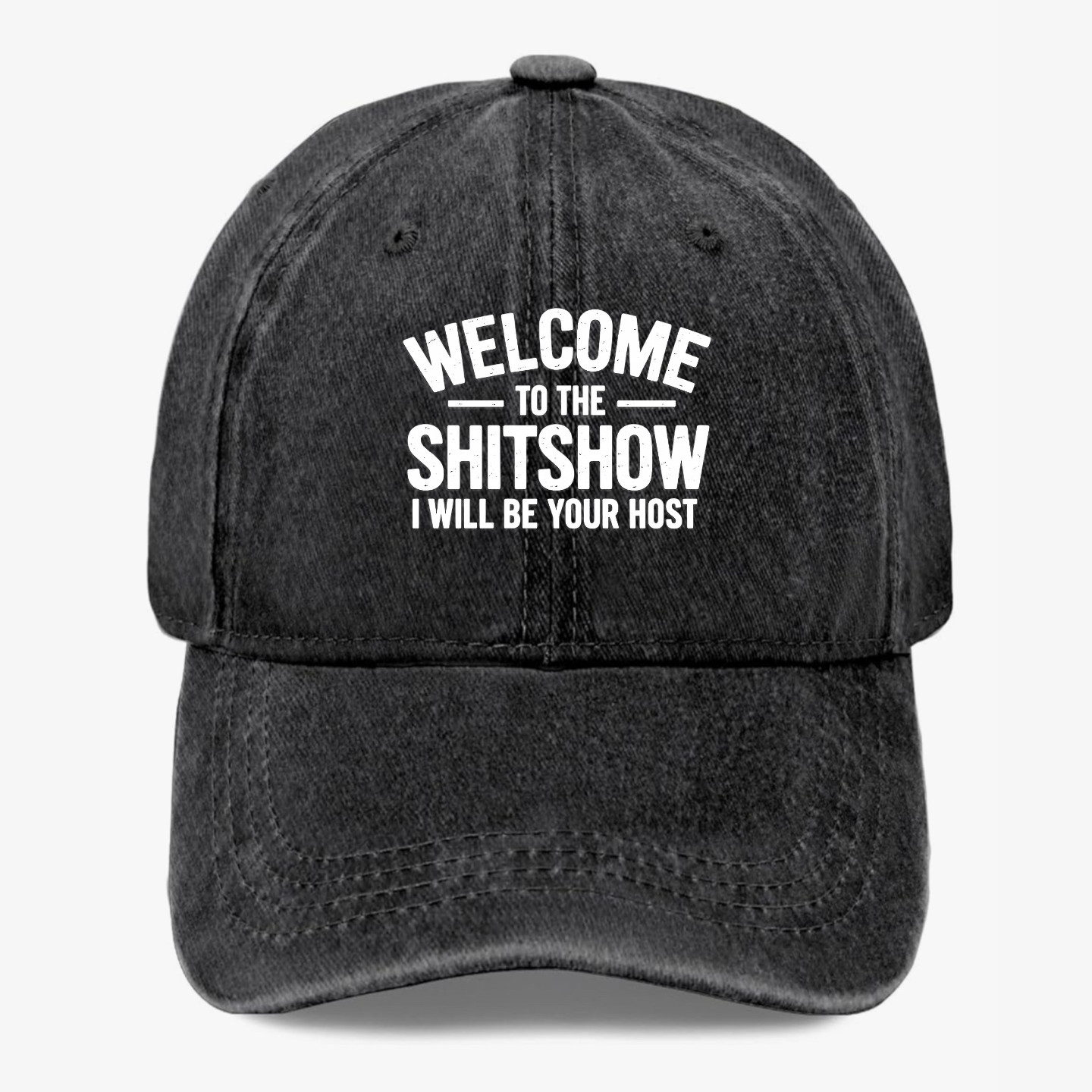 Welcome To The Shitshow Funny Dad Hat Sarcastic Quote Adjustable Cap