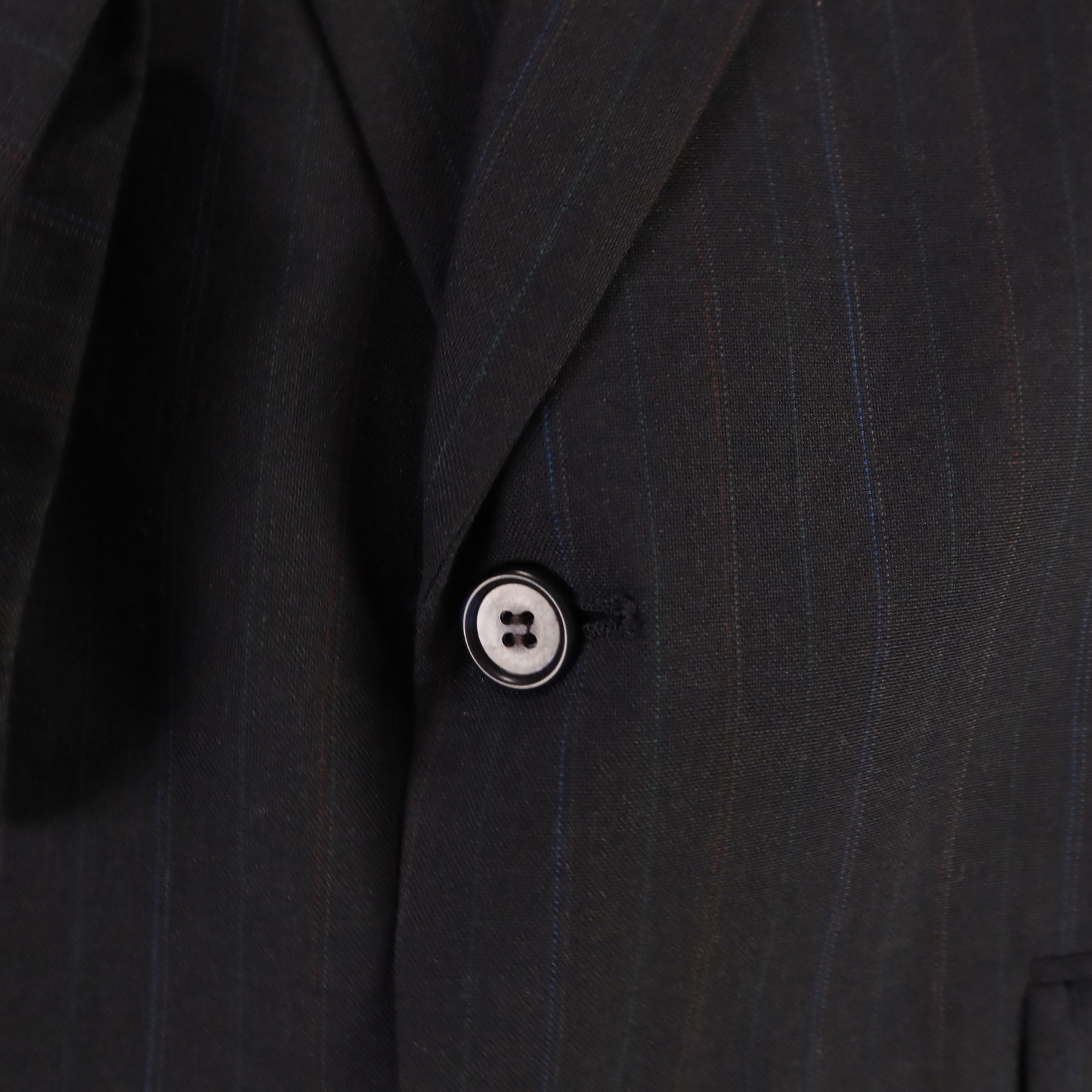 Towncraft Jacket S Blue Pinstripe Wool Polyester Worsted Wool Twill Blazer 38R