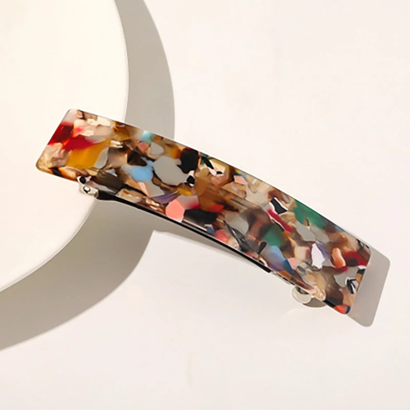 Leopard Marble Geometric Hair Clips Barrettes Women Hairpins Accessories
