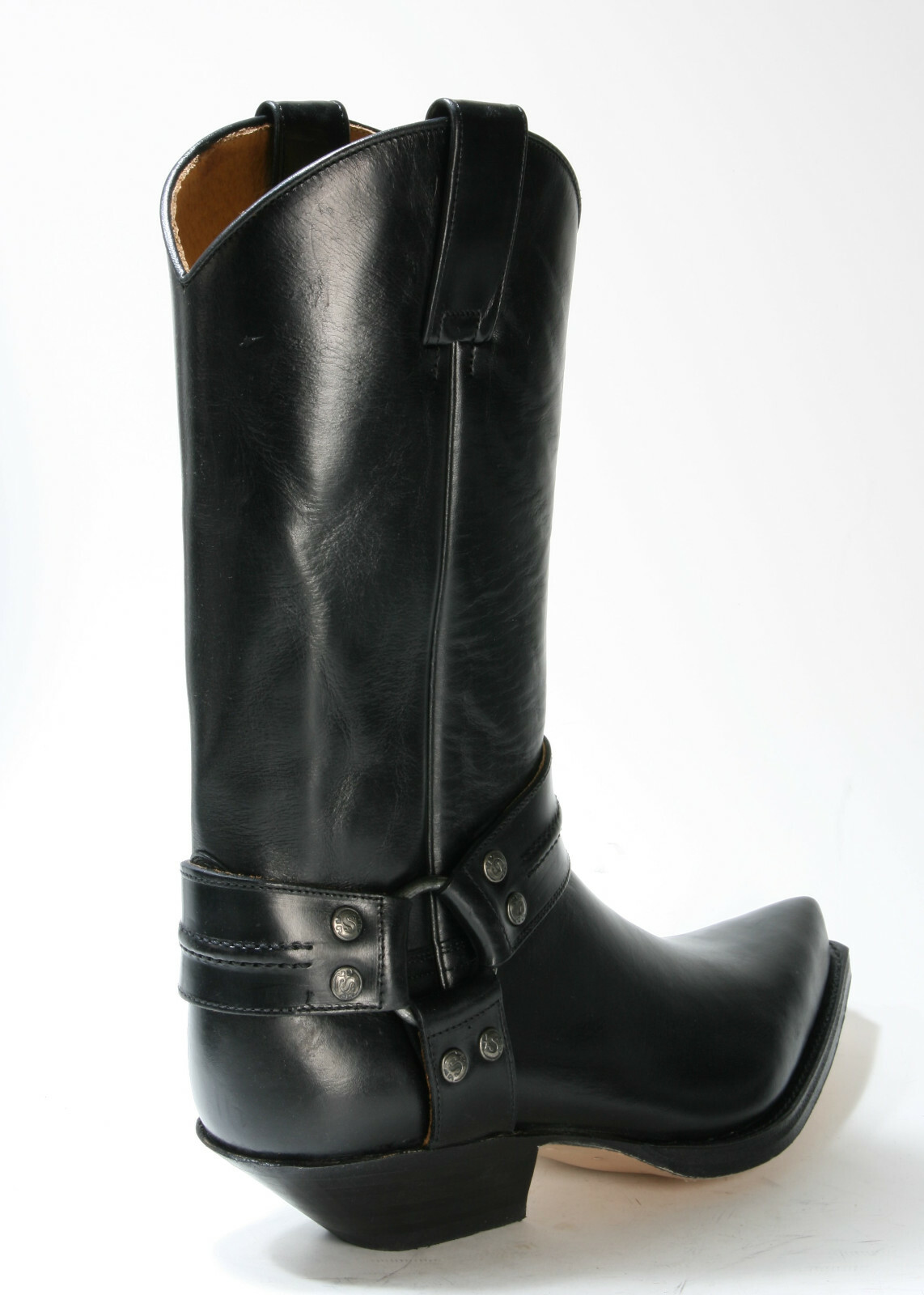 Sendra Cowboy Boots Cyclone Bikerboot Ibiza Leather Black Heel