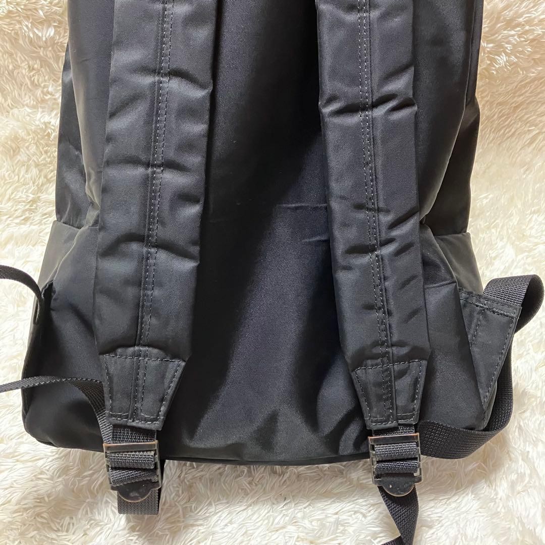 Porter L-Fine Ils Rucksack Backpack Nylon Polyester Black Red Used