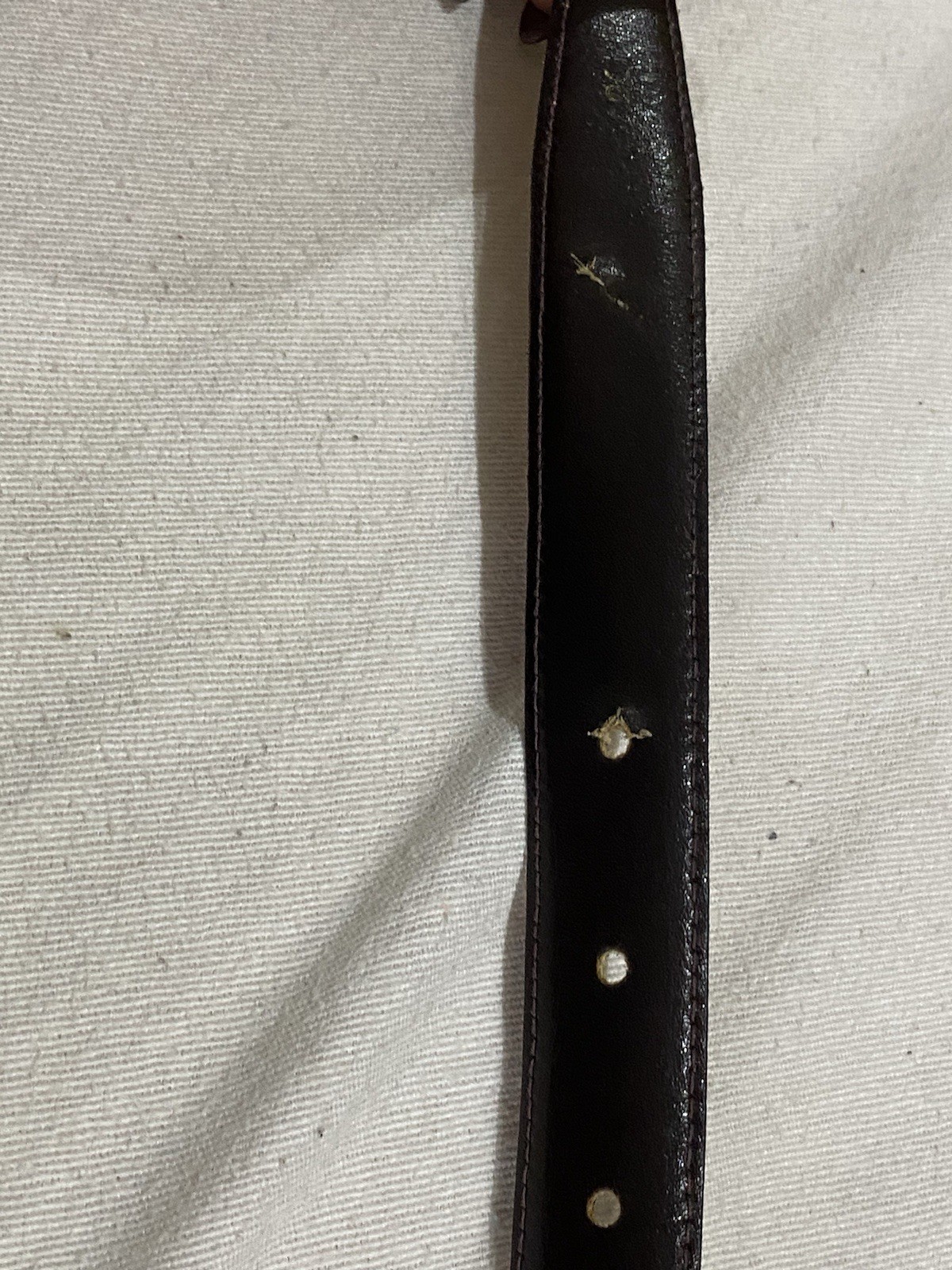 S34# Gucci Vintage Belt 75 Cm Made In Italy Length : 31 Inch Has Sign Of Wear