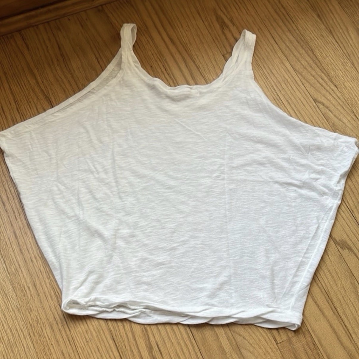 We The Free Slouchy White Boho Lightweight Loose Tank