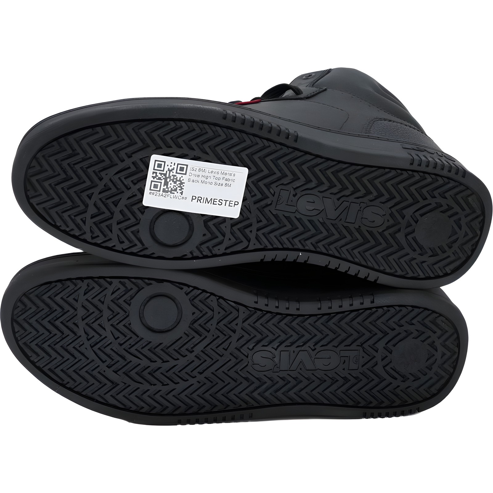 Mens Levis Drive High Top Fabric Black Mono US 8M