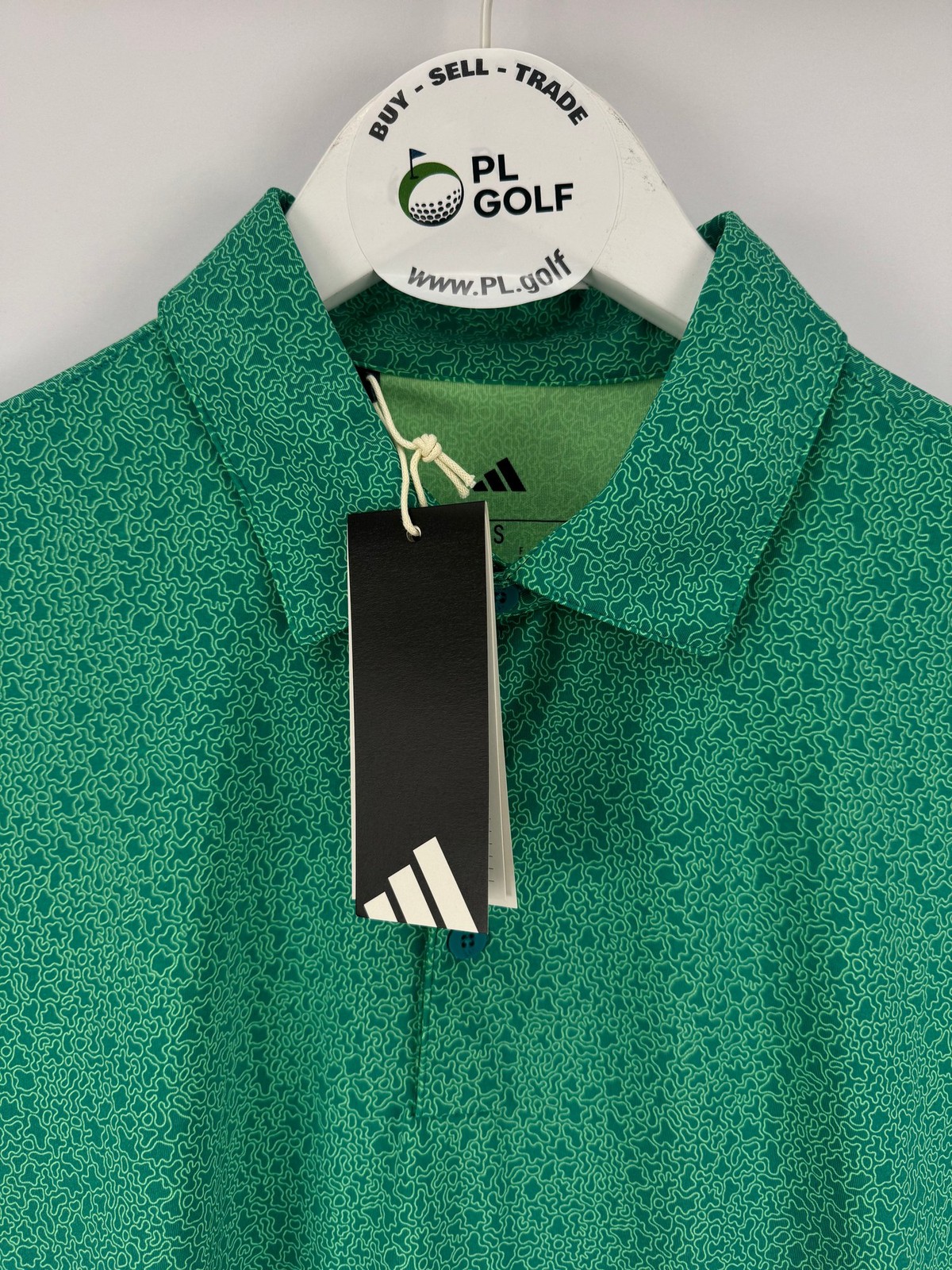 Adidas Men’s Ultimate365 Mini Bunker Golf Polo Size Large Green/32786