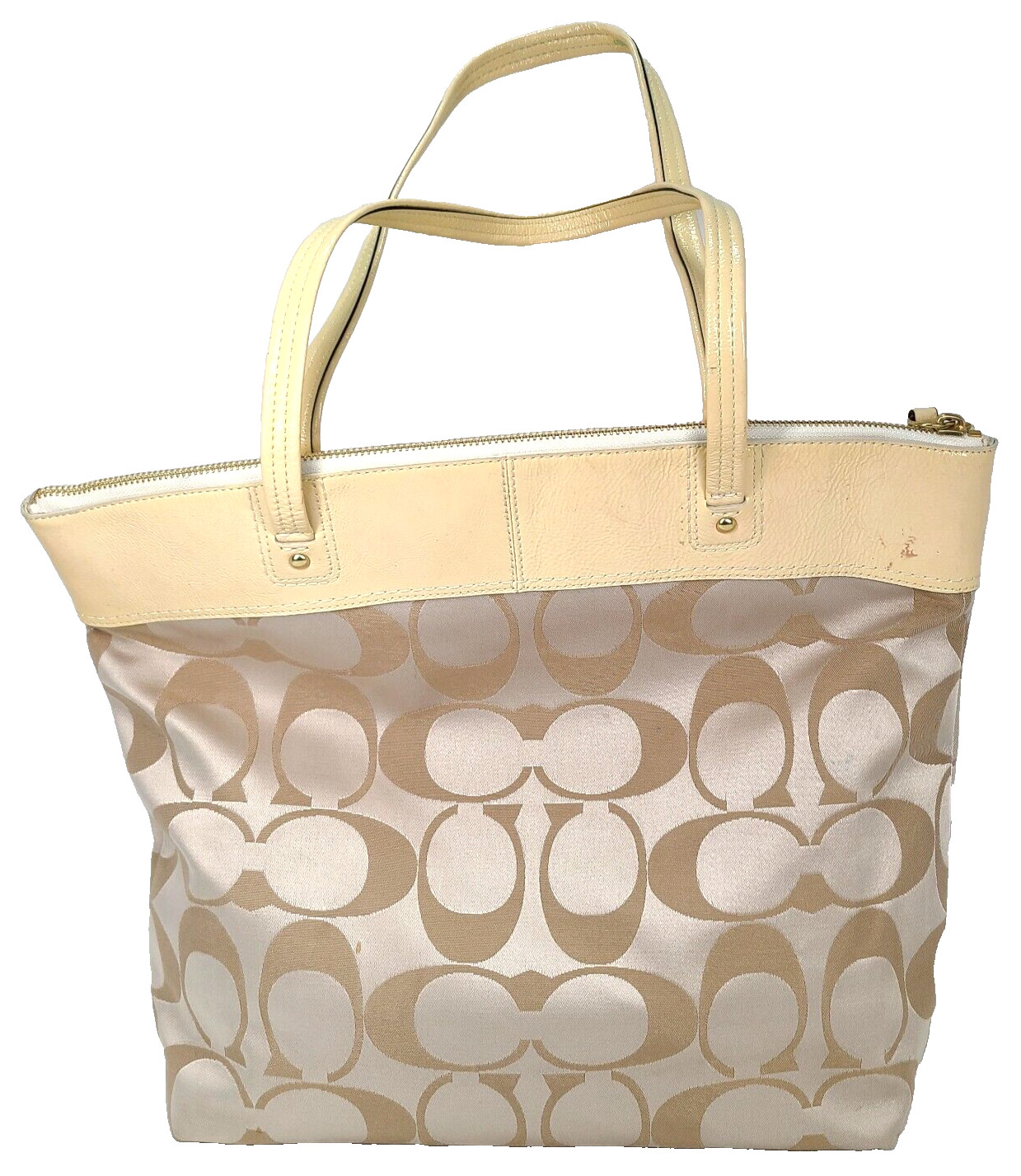 Coach Laura Signature Tote Purse CC F18335 OBO