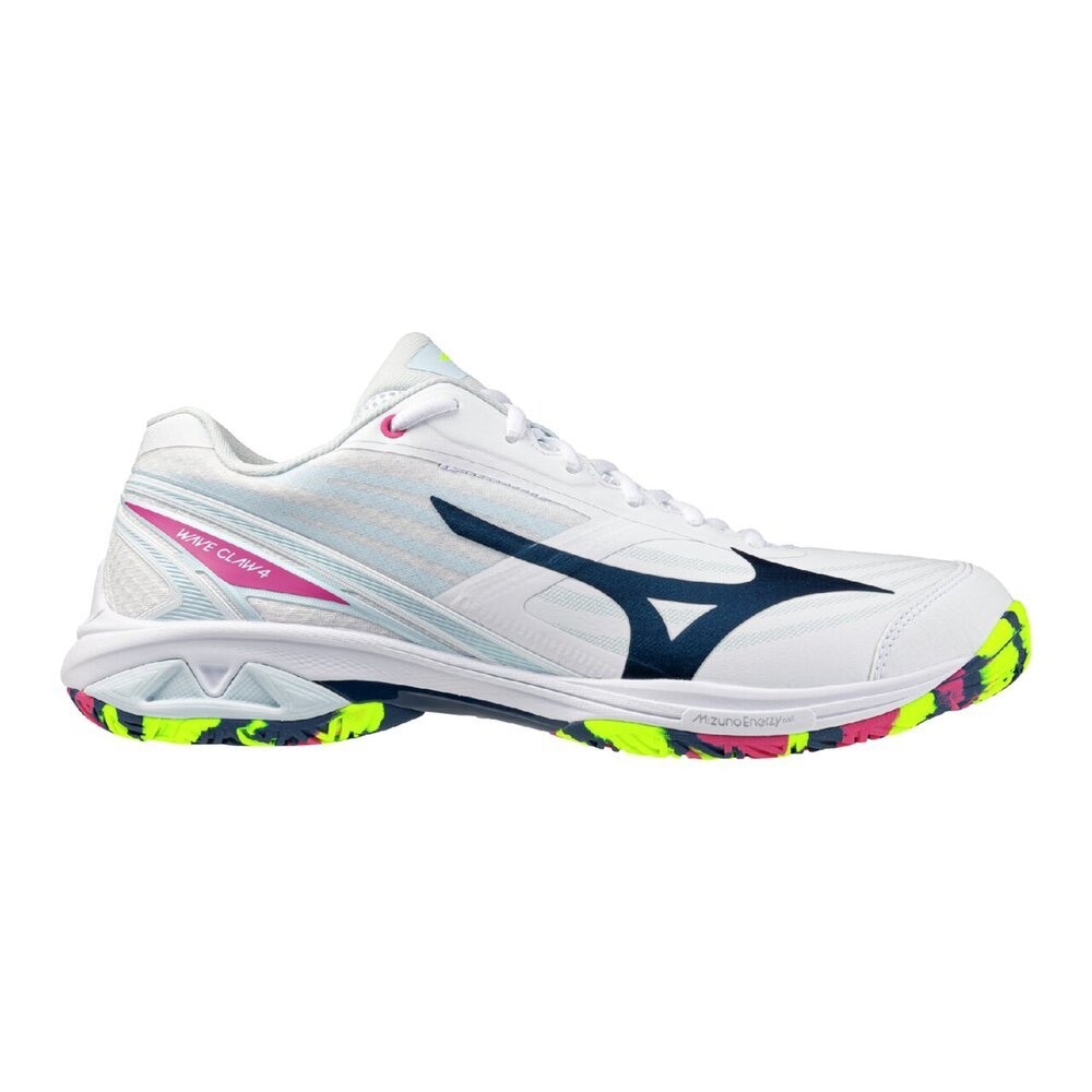 Mizuno Badminton Shoes WAVE CLAW 4 White / Ice Blue 71GA264302 WIDE 2026