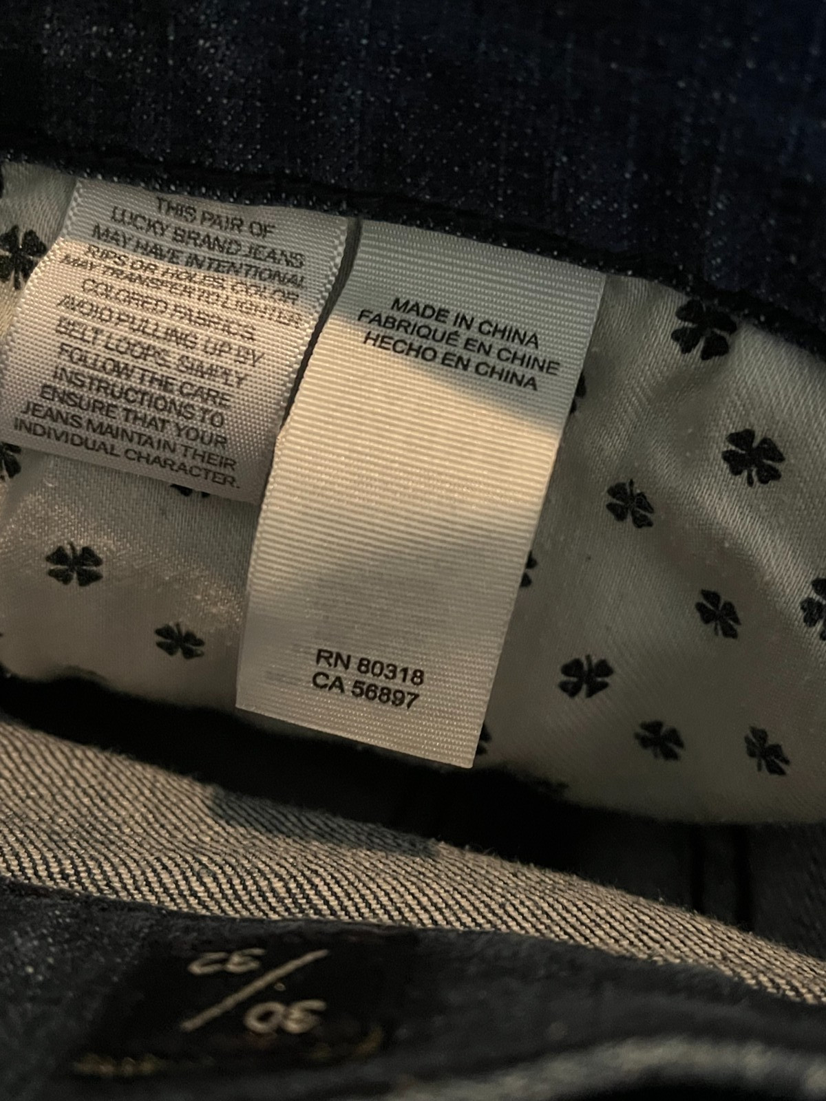 EUC Lucky Brand Jeans – 110 Skinny – Men’s tag=30×32 (MEASURED=31×32)