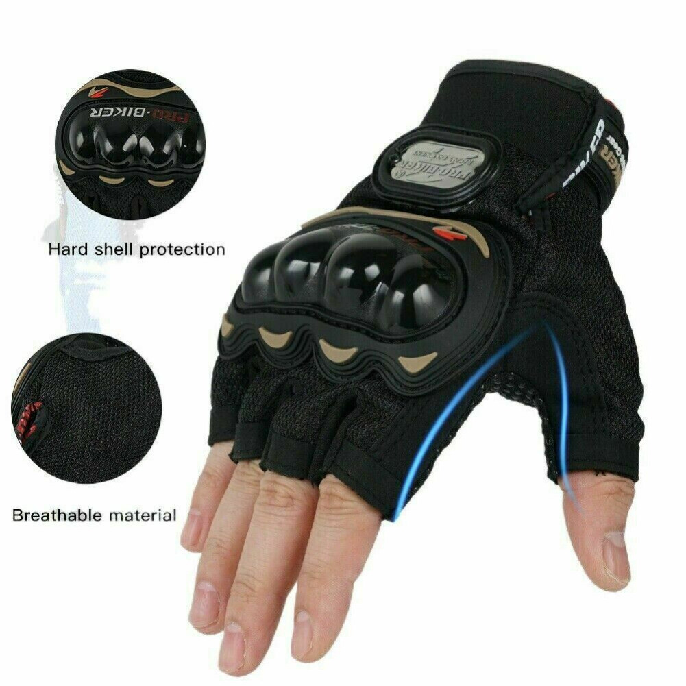 Outdoor Motorcycle Gloves Cycling Fingerless Full Finger Gel Pad Gloves for Men