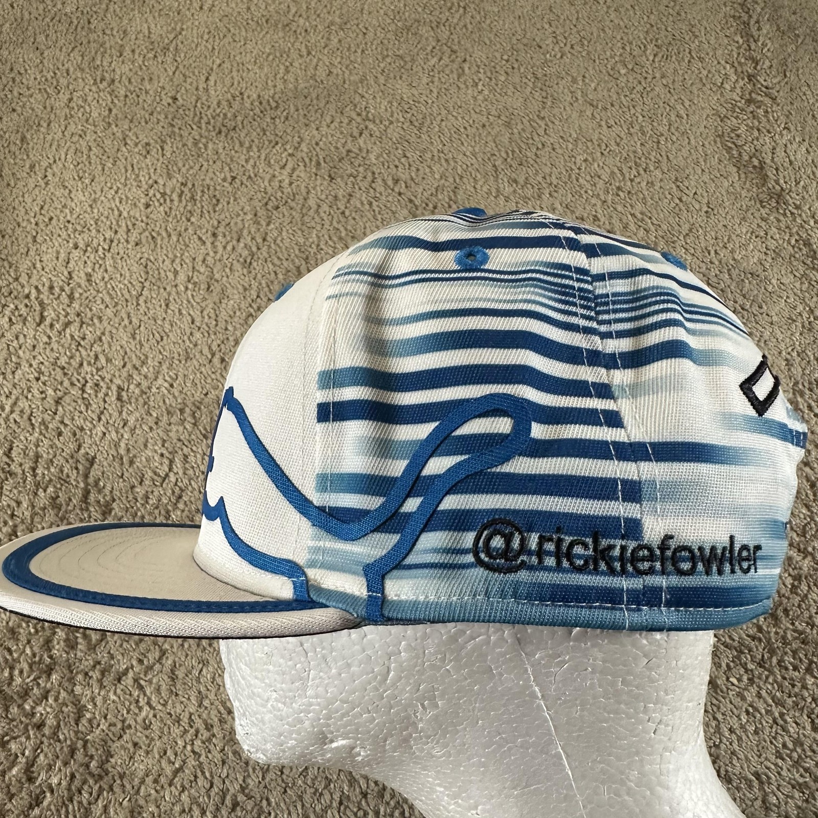 Puma Hat Cap Snap Back Men White Blue Farmers ins. Cobra Rickie Fowler