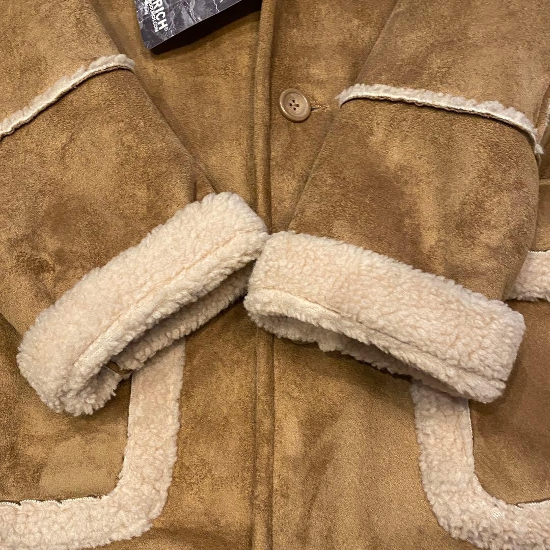 Authentic Woolrich Suede Brown Coat Pre Owned New Condition Japan