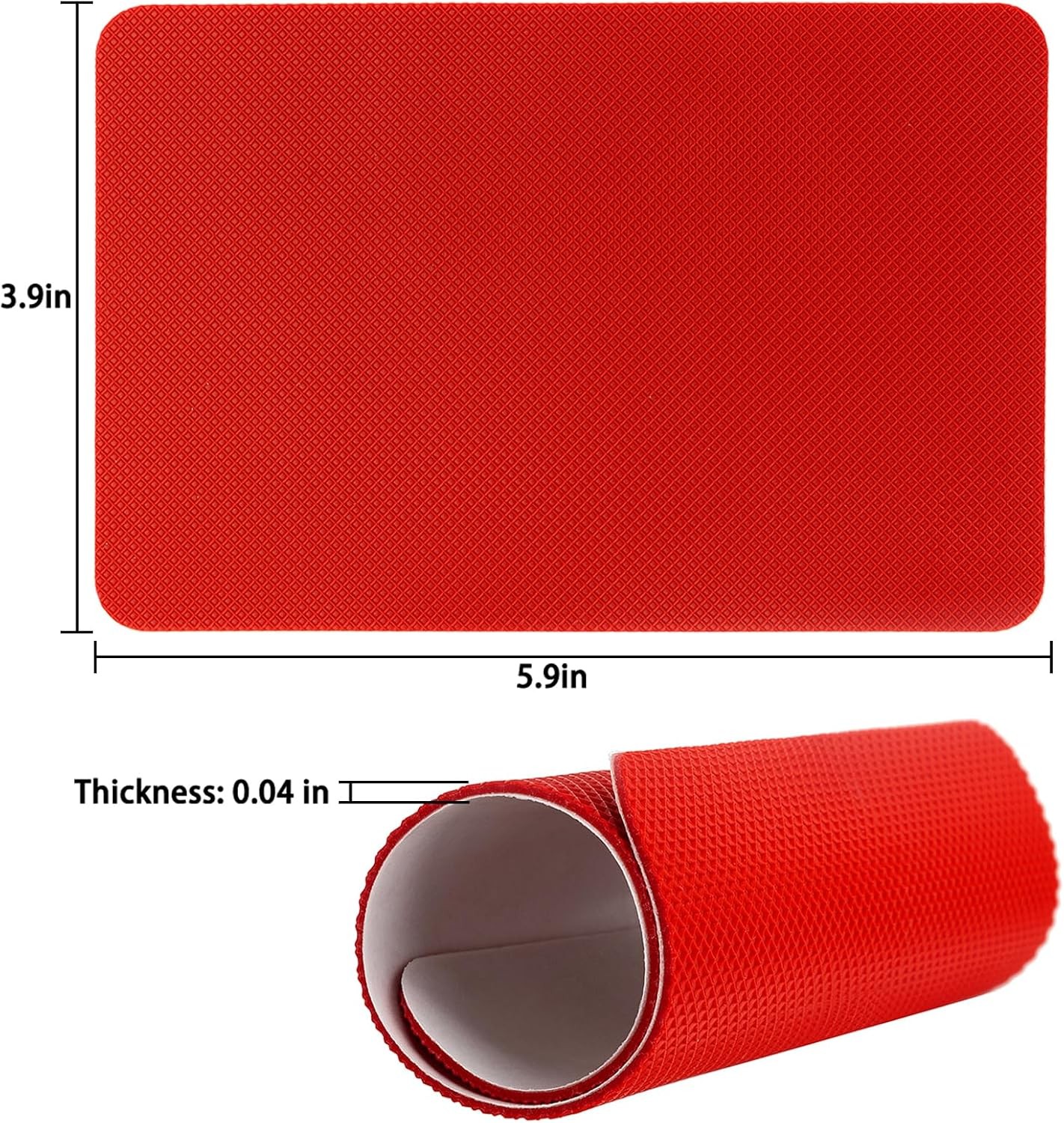Red Sole Protectors, 4 Pcs Self-Adhesive Shoe Bottom Medium, 6″ by 4″,