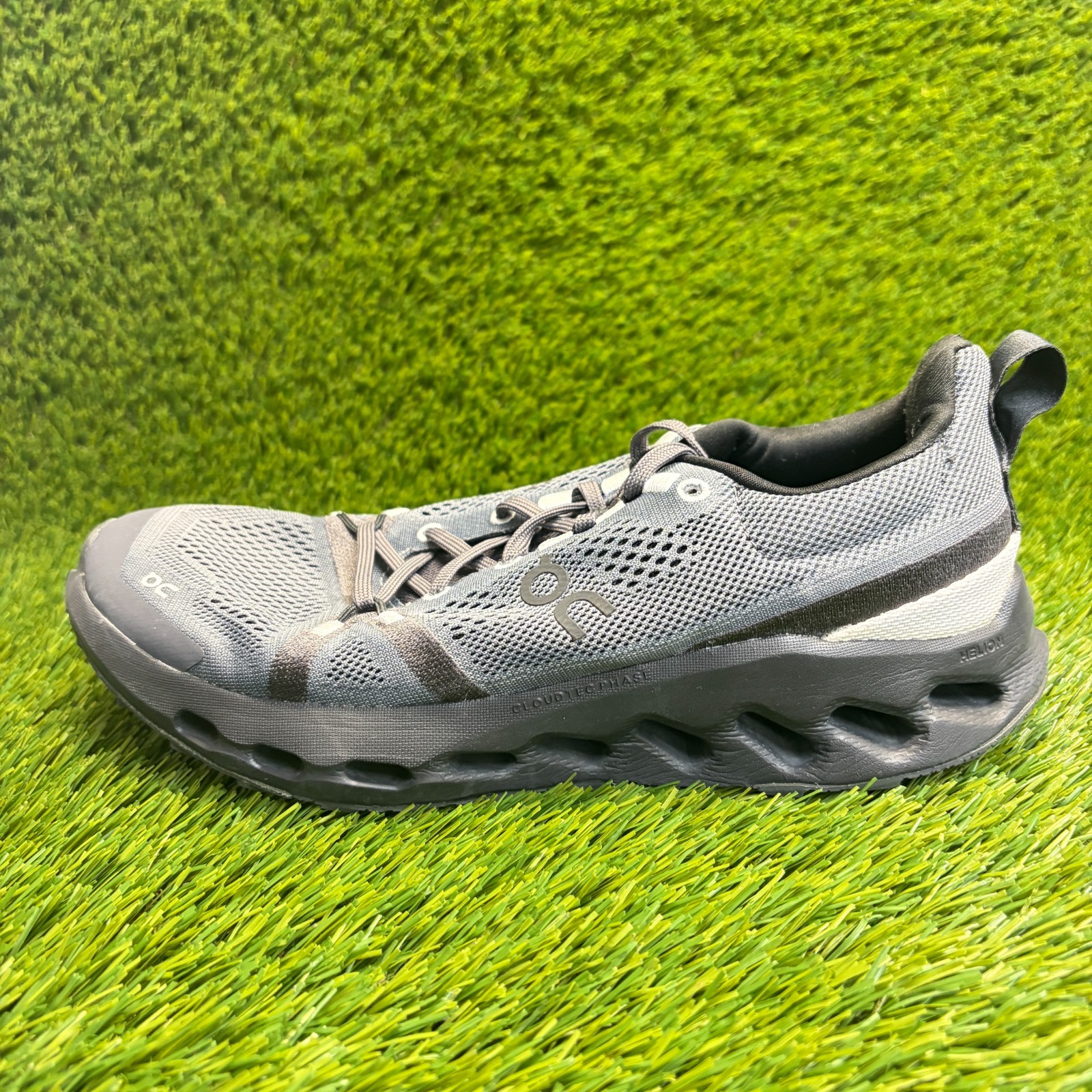 On Cloudsurfer Trail Womens Size 8.5 Eclipse Black Gray Running Shoes Sneakers
