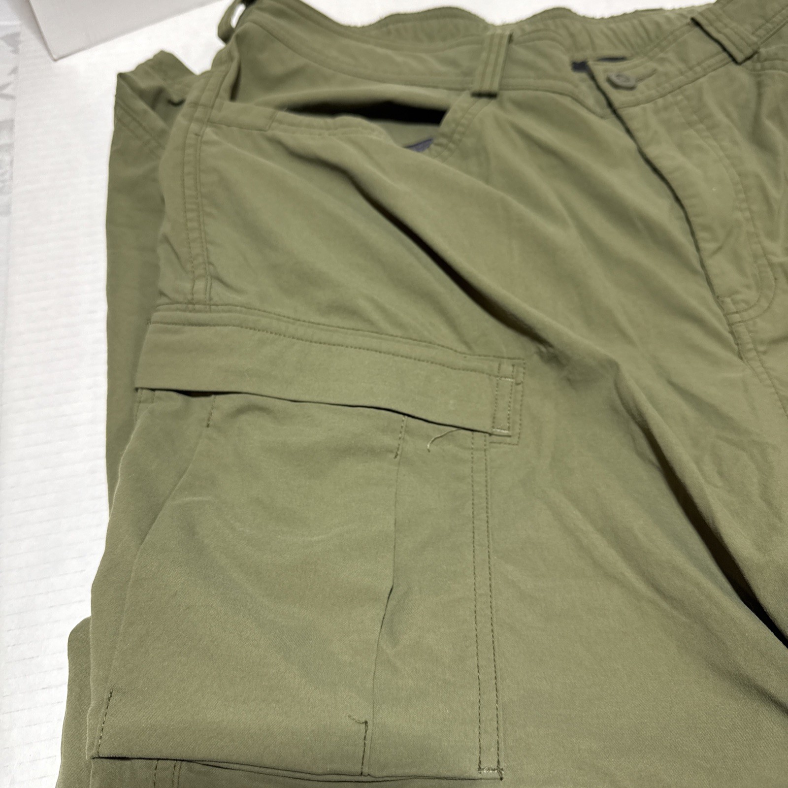REI Co-op Convertible Olive Hiking Pants Zip Off Men’s 40 X 30