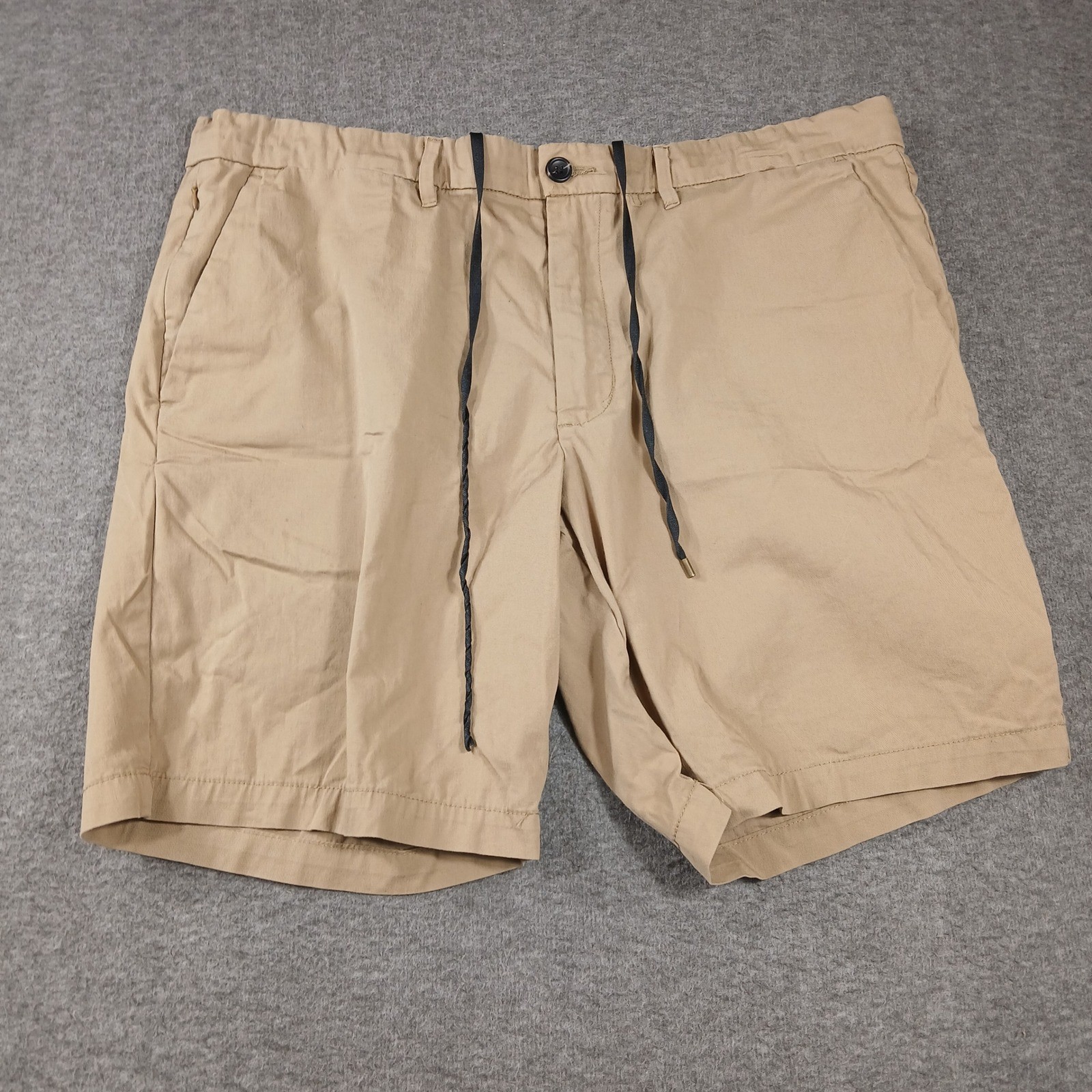 Goodfellow & Co Chino Shorts Mens 40 Khaki Tan 9″ Inseam Stretch Quick Dry