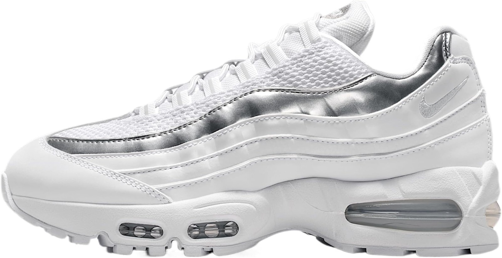Nike Air Max 95 SE Women’s Shoes (White/Light Charcoal/Metallic Silver/Pure Plat